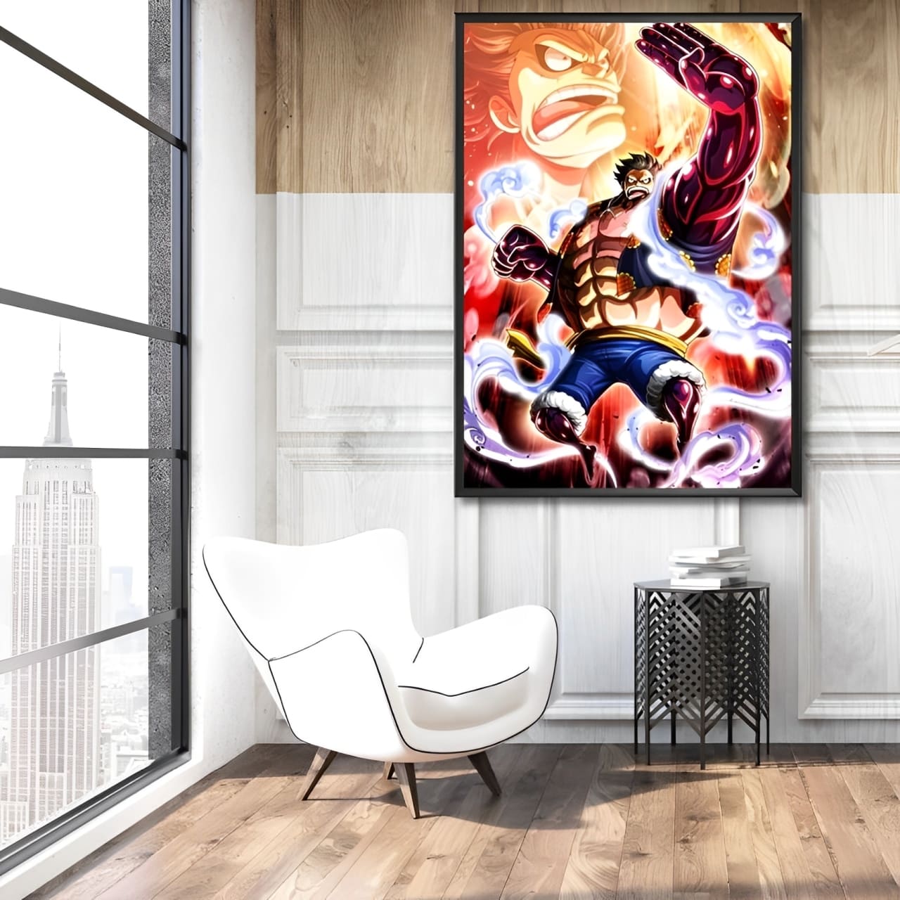 tableau toile one piece luffy gear boundman 2
