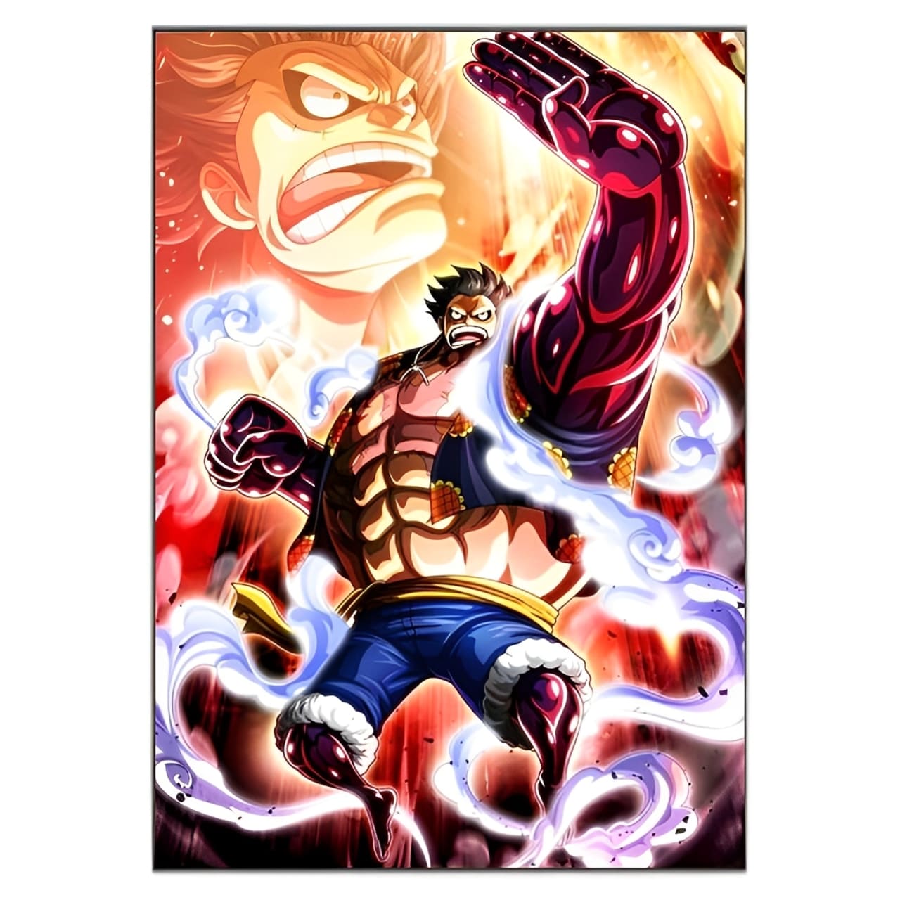 tableau toile one piece luffy gear boundman 3
