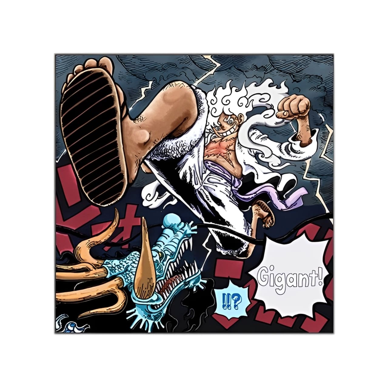 tableau one piece luffy gear 5 kaido 3