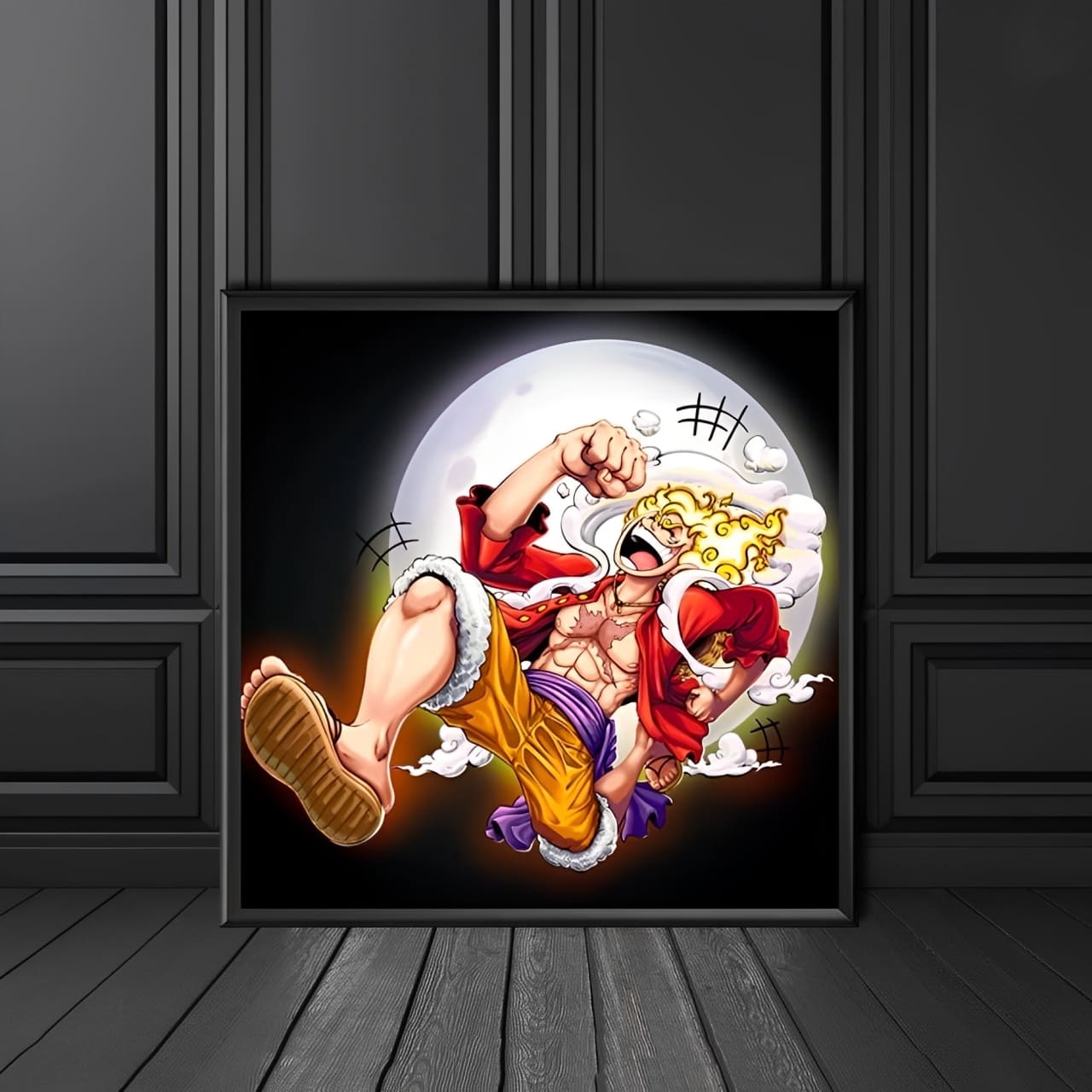 tableau one piece monkey luffy nika 1