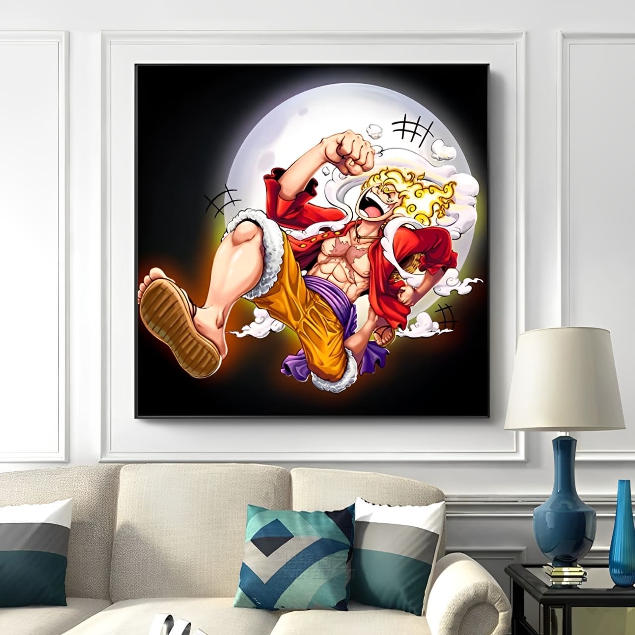 tableau one piece monkey luffy nika 2