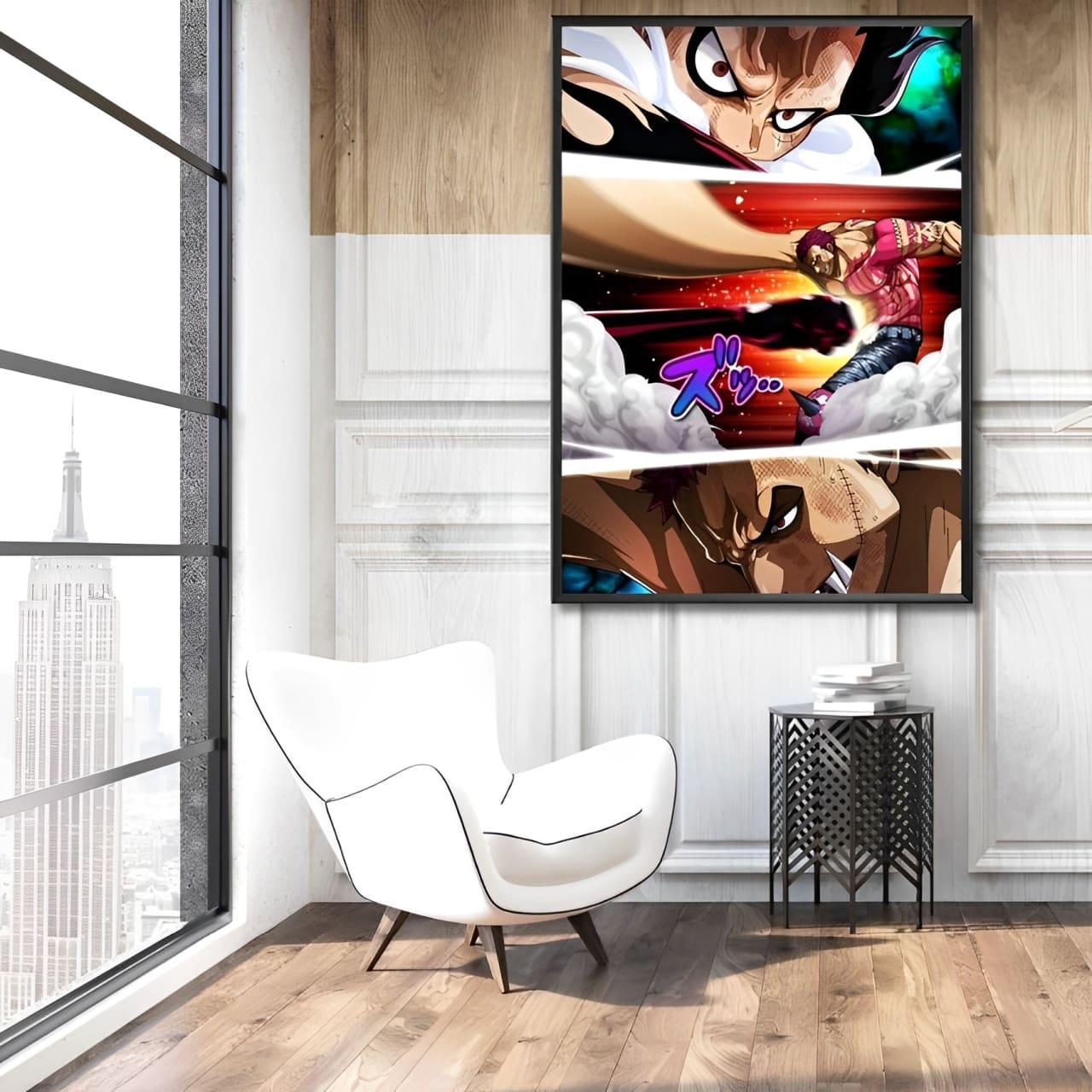 tableau toile one piece luffy katakuri punch 2