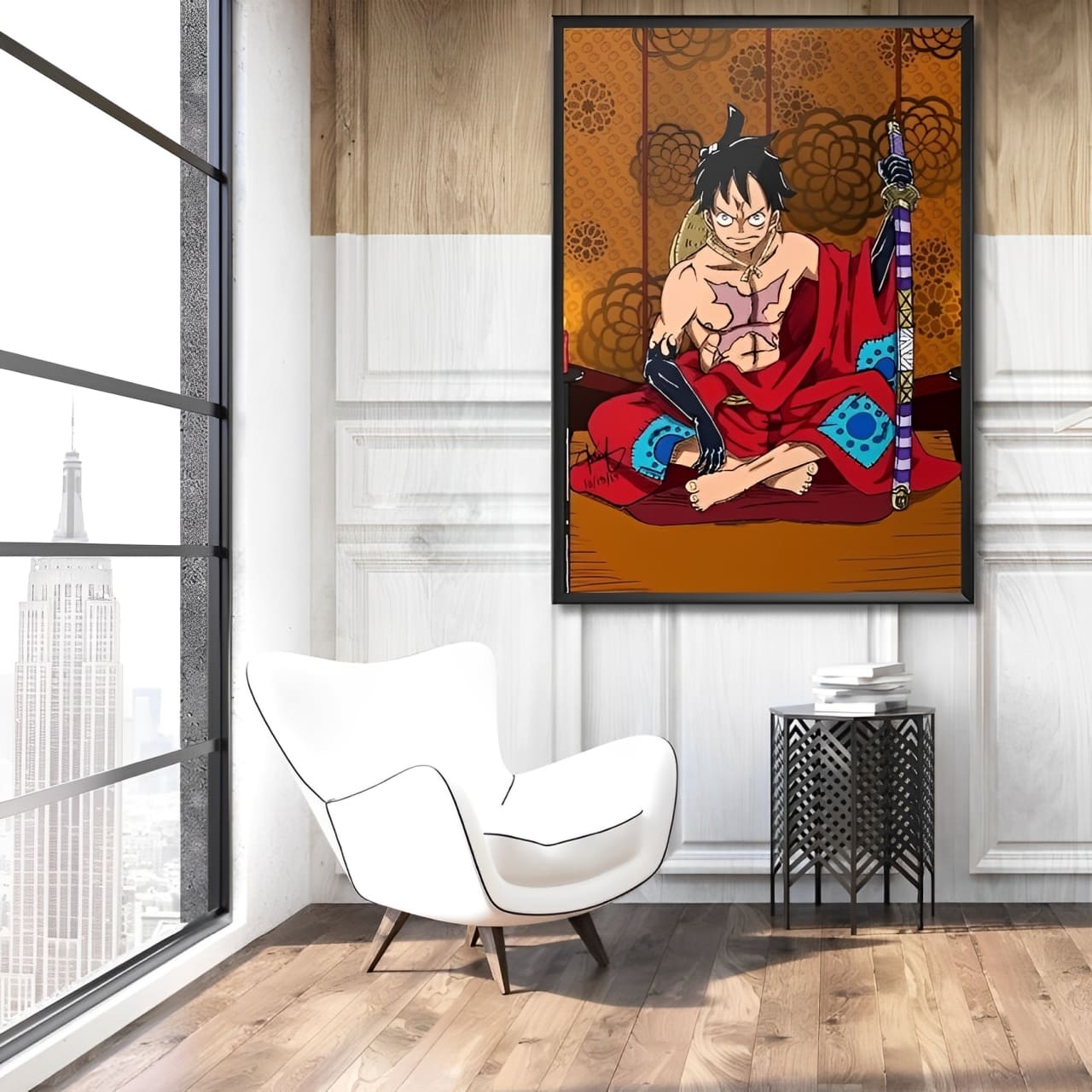 tableau toile one piece luffytaro 2