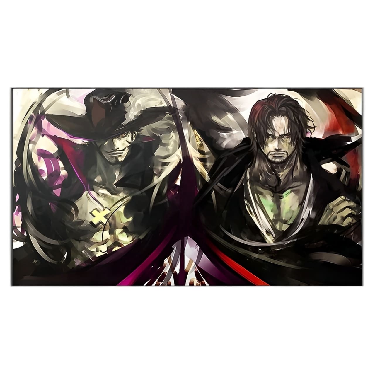 tableau toile one piece mihawk shanks 3
