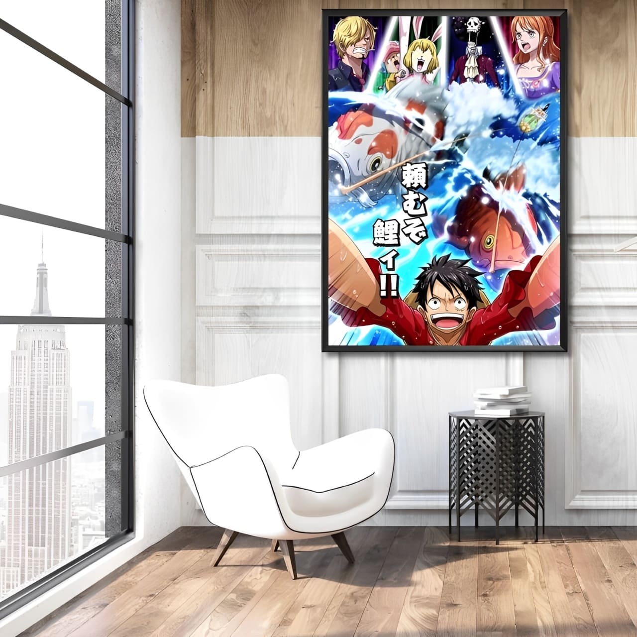 tableau toile one piece mugiwara carpes wano 2