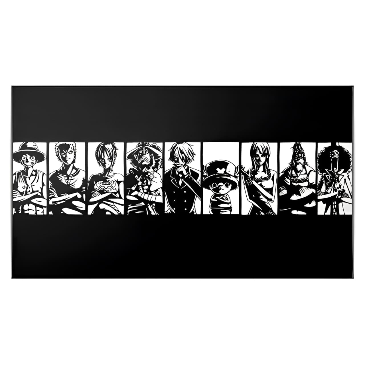 tableau toile one piece mugiwara cross 3