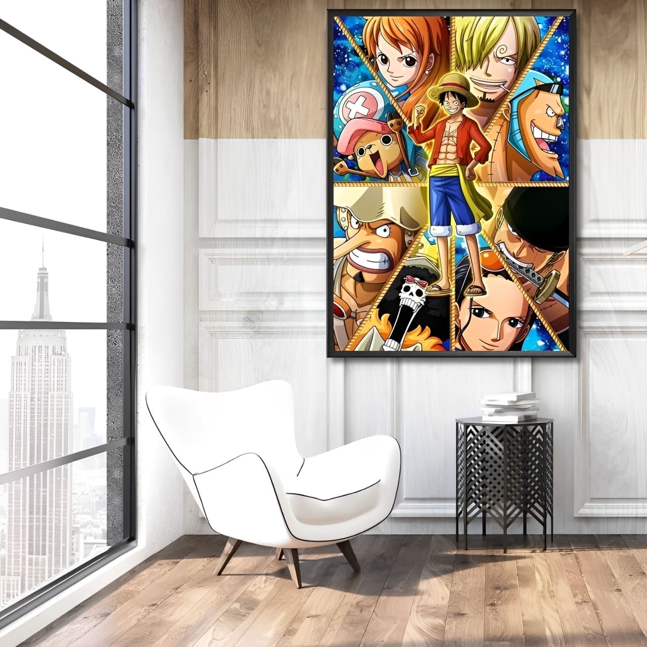 tableau toile one piece mugiwara post ellipse 2