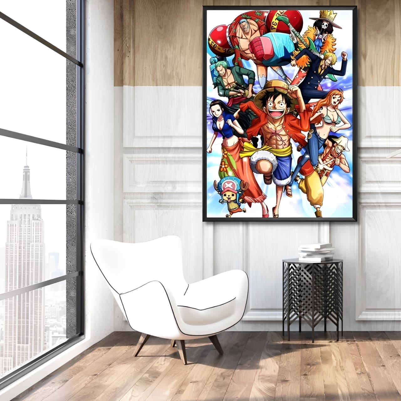 tableau toile one piece mugiwara run 2