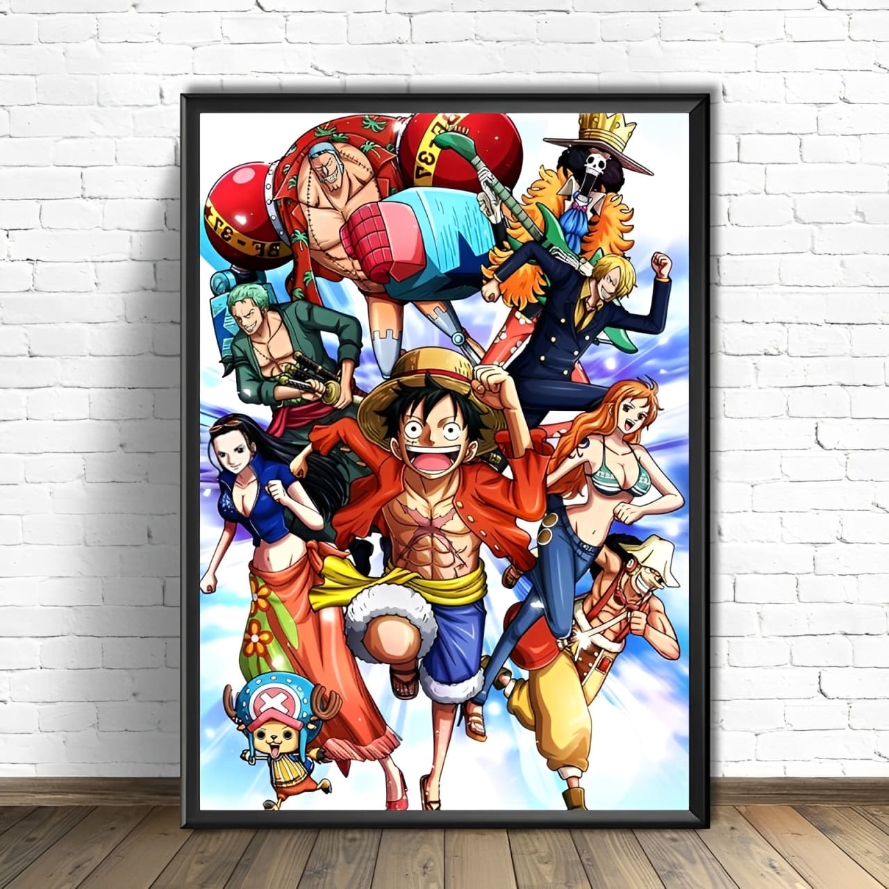 tableau toile one piece mugiwara run 1