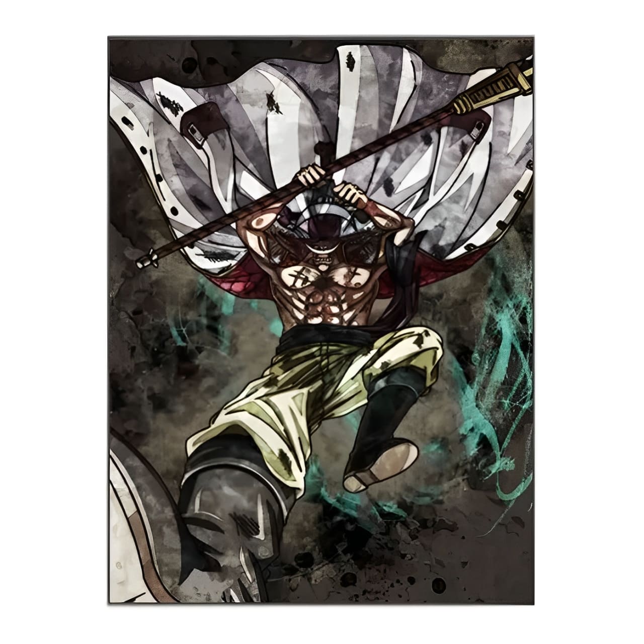 tableau toile one piece edward newgate 3