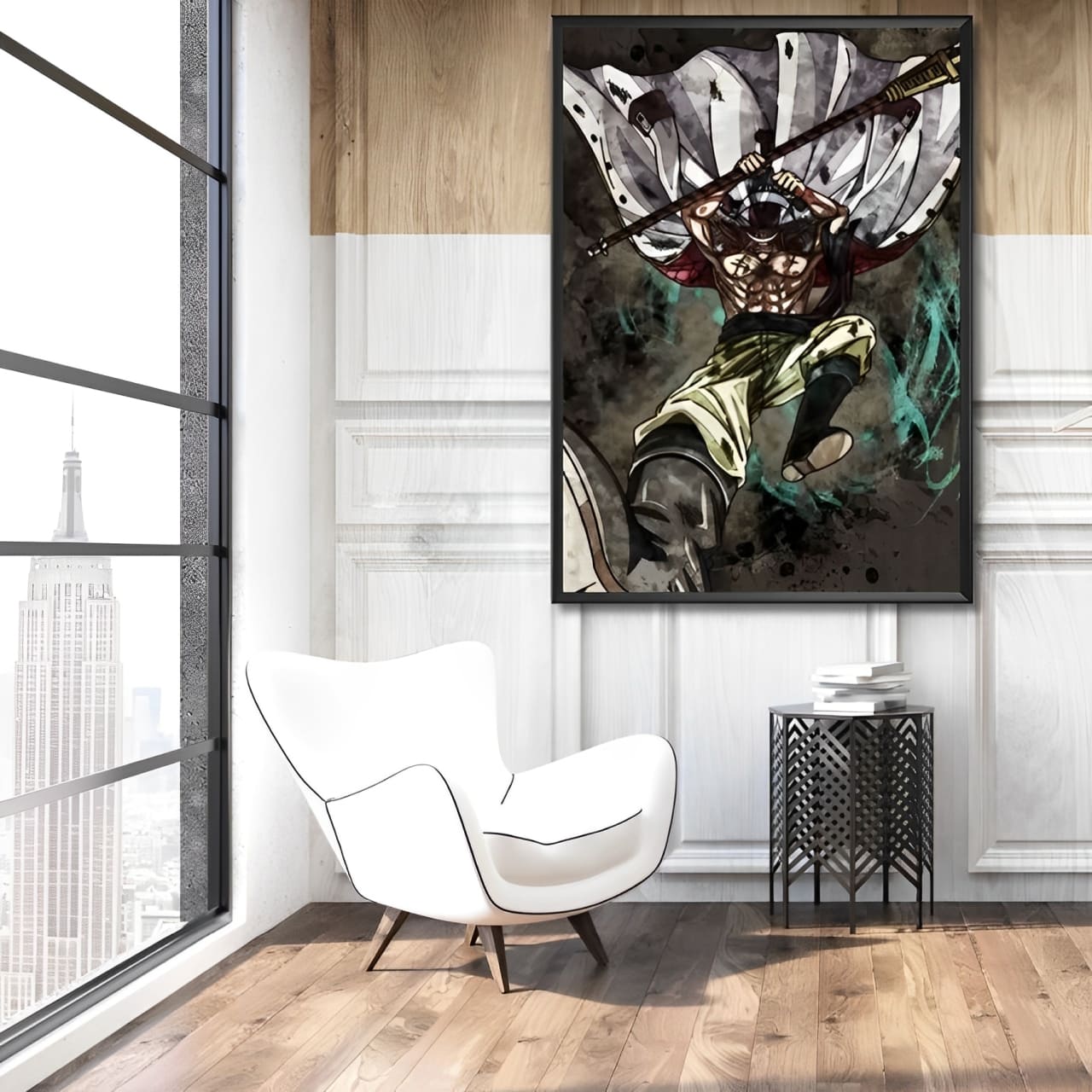tableau toile one piece edward newgate 2
