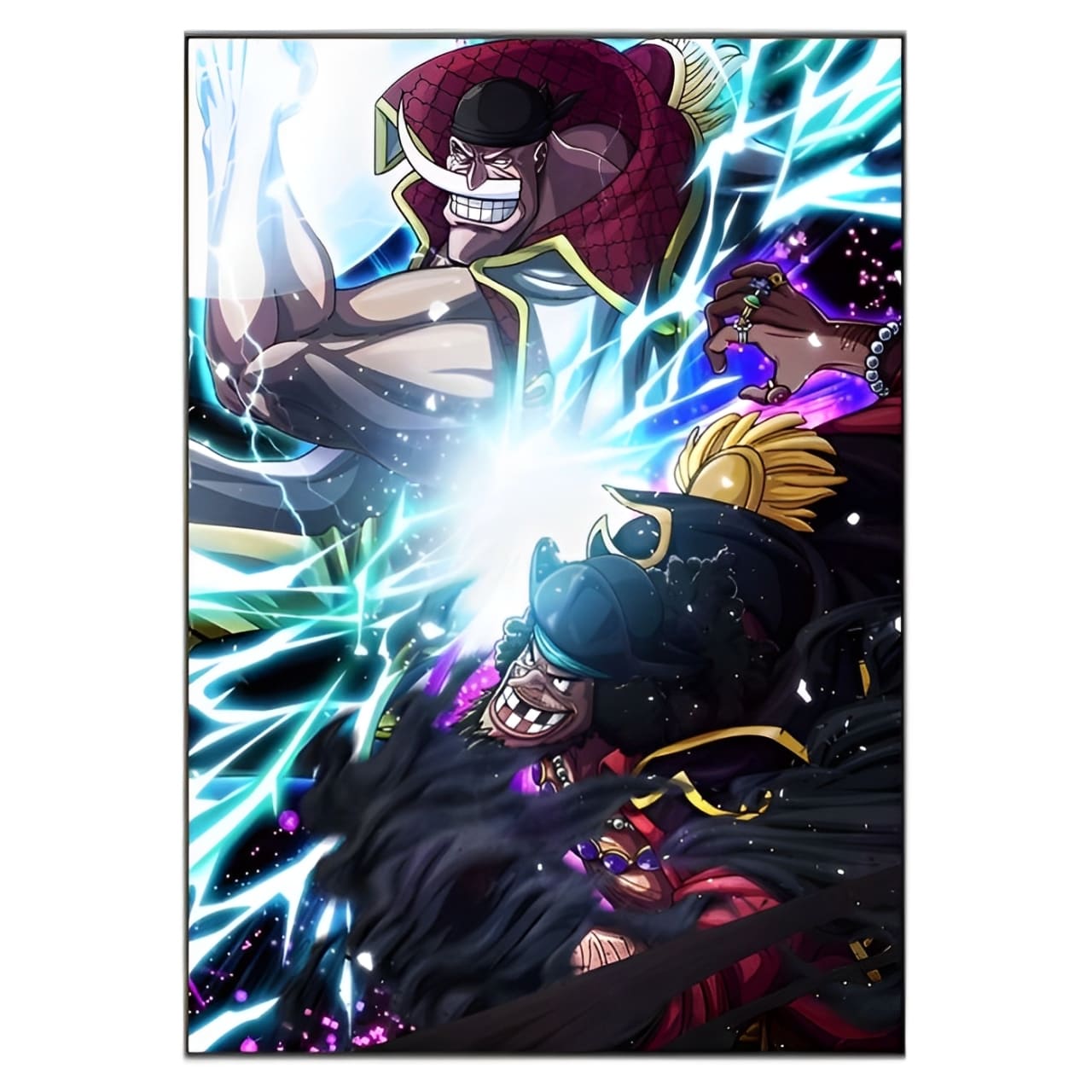 tableau toile one piece newgate teach barbe blanche noire 3