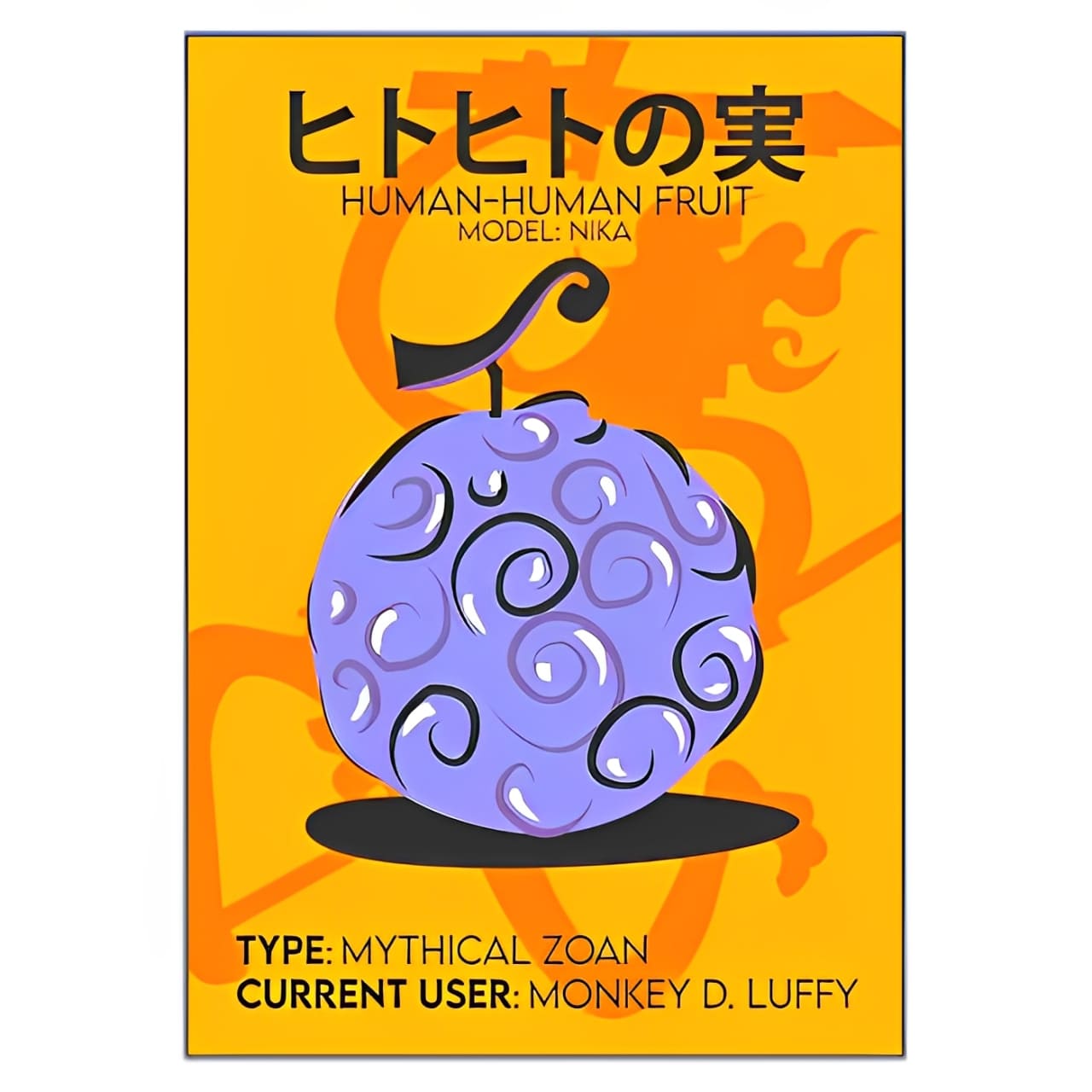 tableau toile one piece nika fruit 3