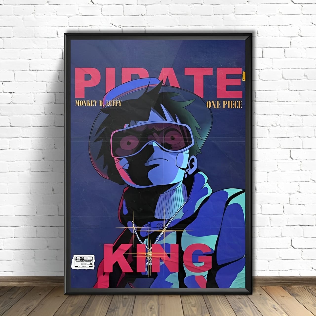 tableau toile one piece pirate king 1