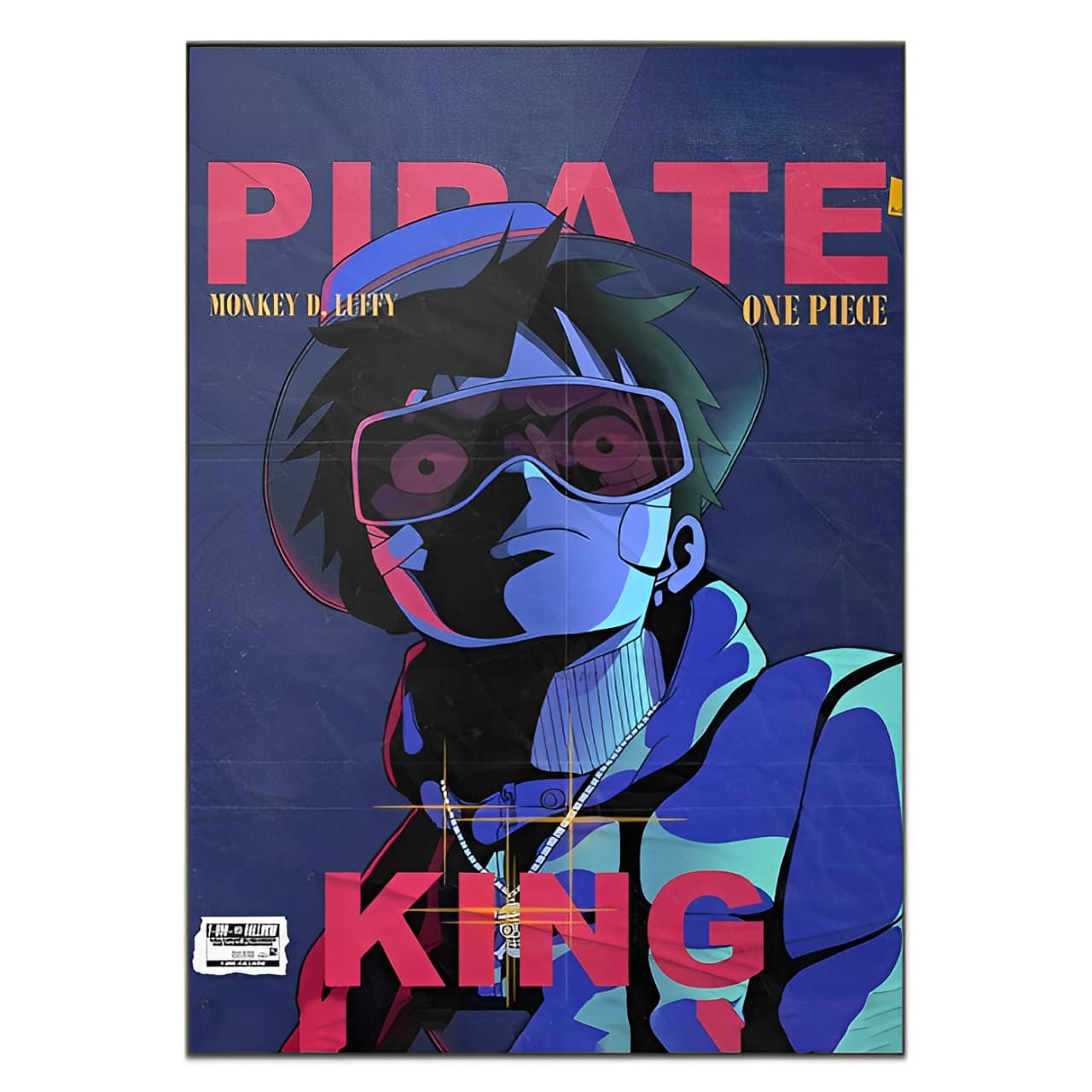 tableau toile one piece pirate king 3