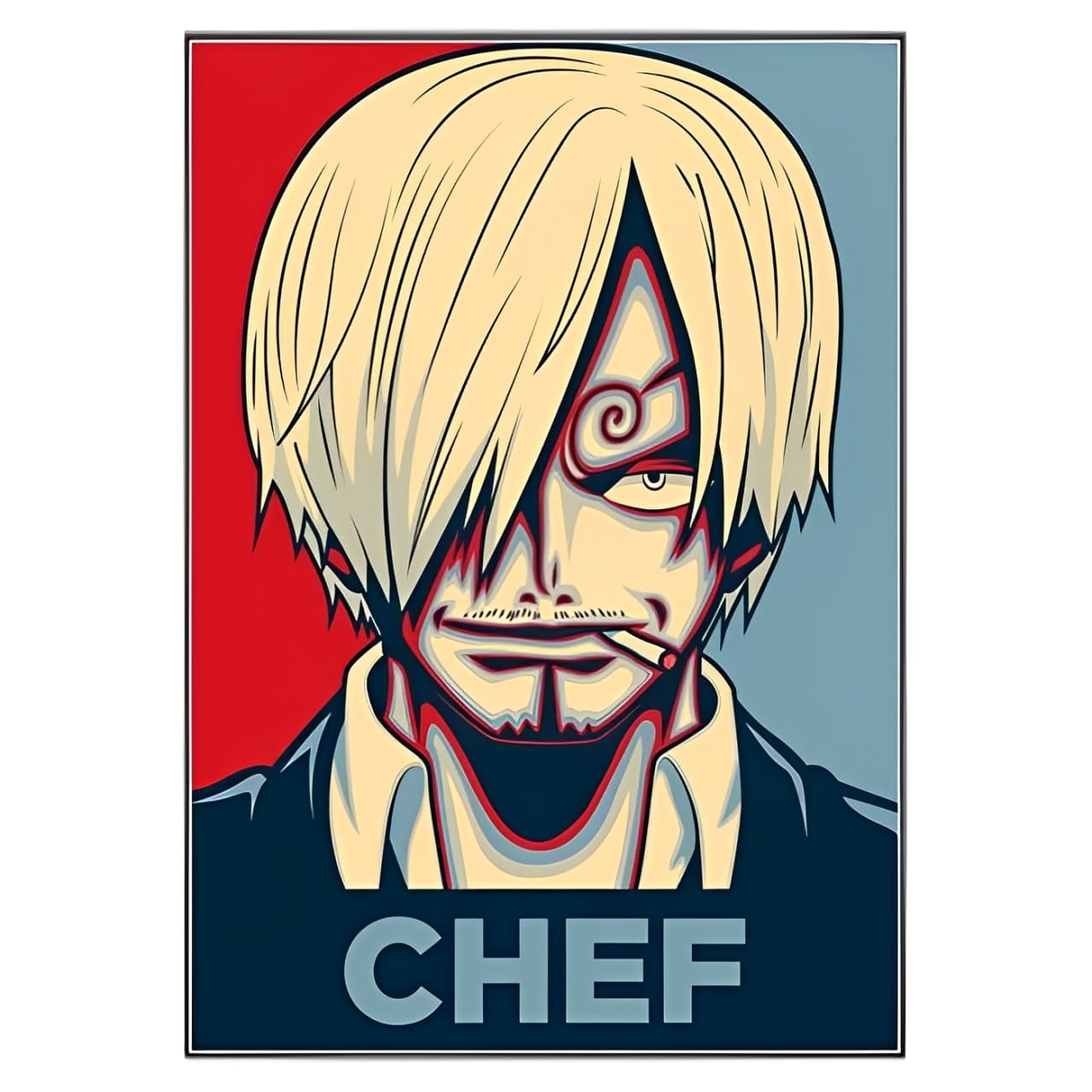 tableau toile one piece portrait sanji 3