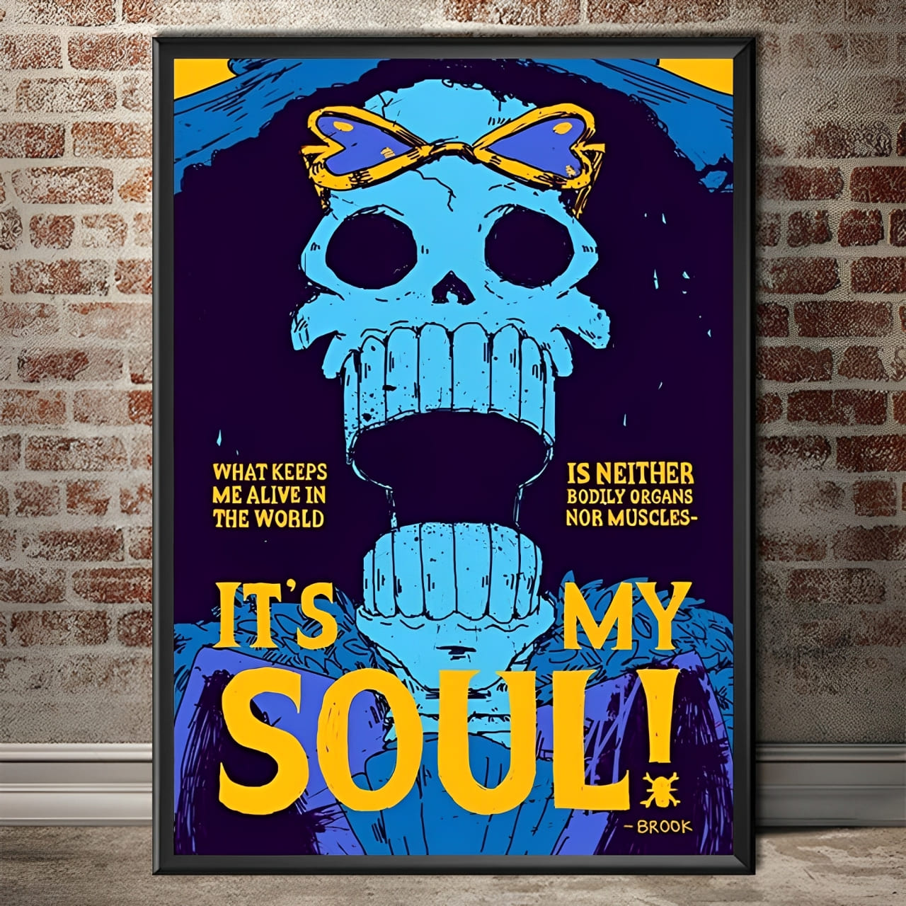 tableau toile one piece quote brook 1