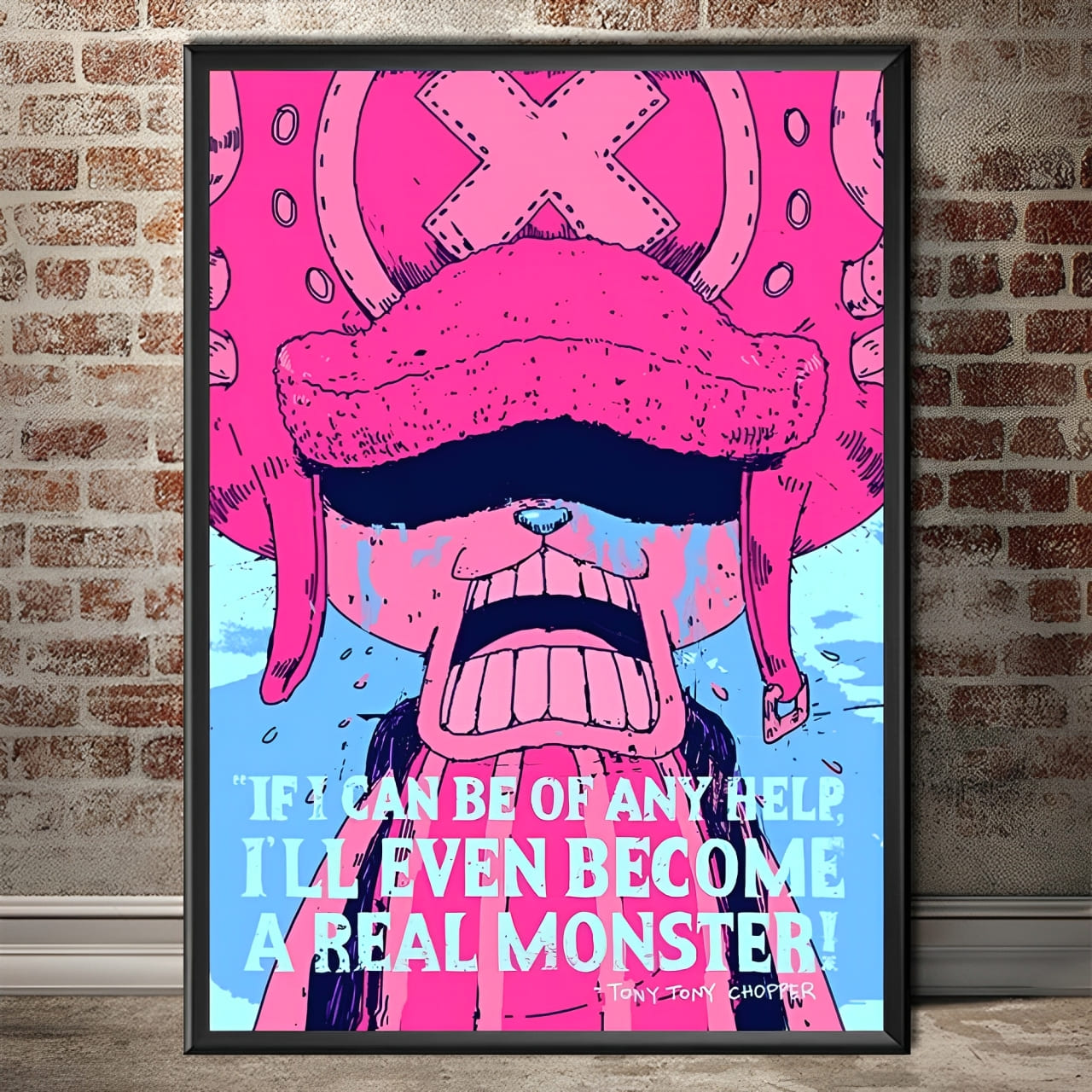 tableau toile one piece quote tony chopper 1