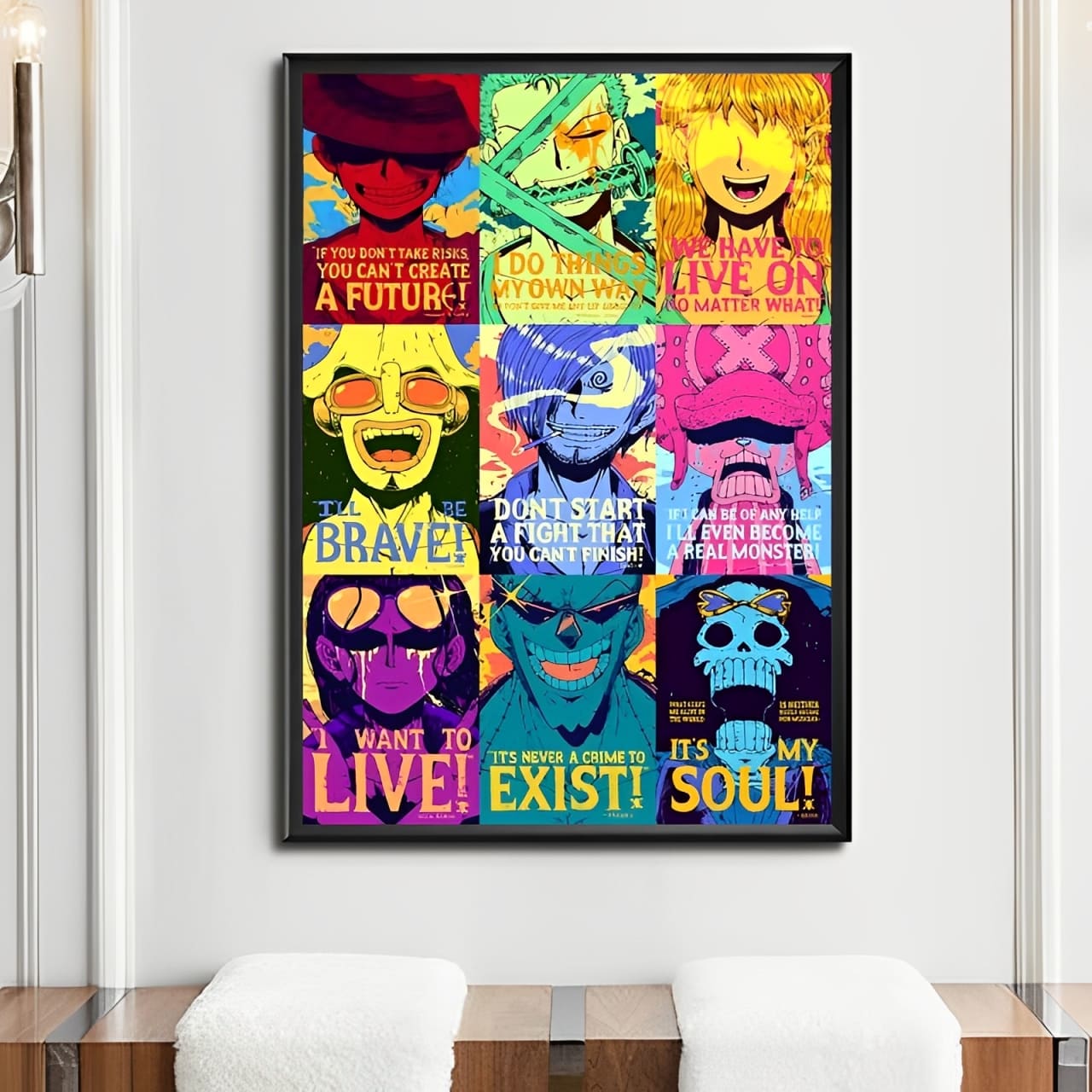 tableau toile one piece quote mugiwara 2