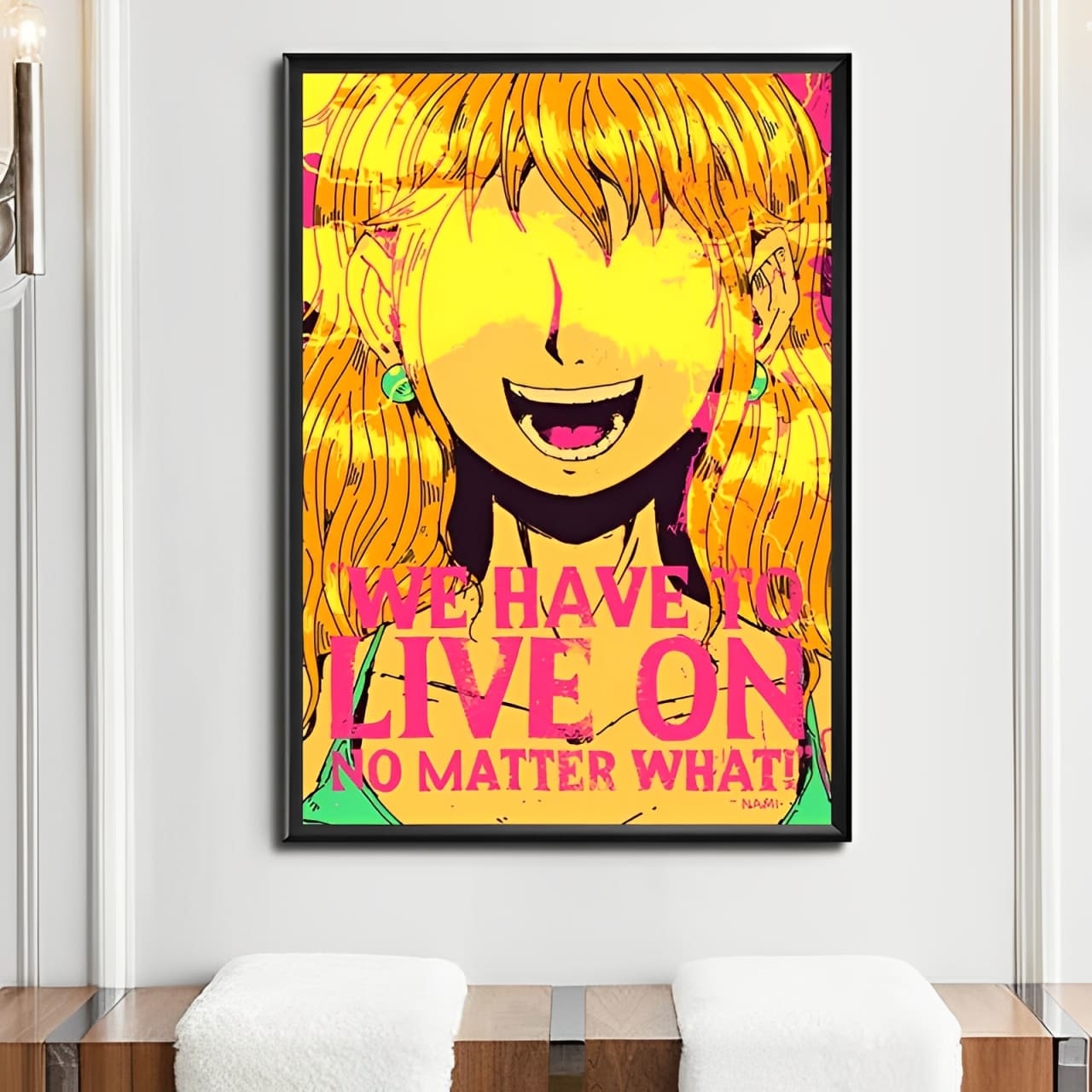 tableau toile one piece quote nami 2