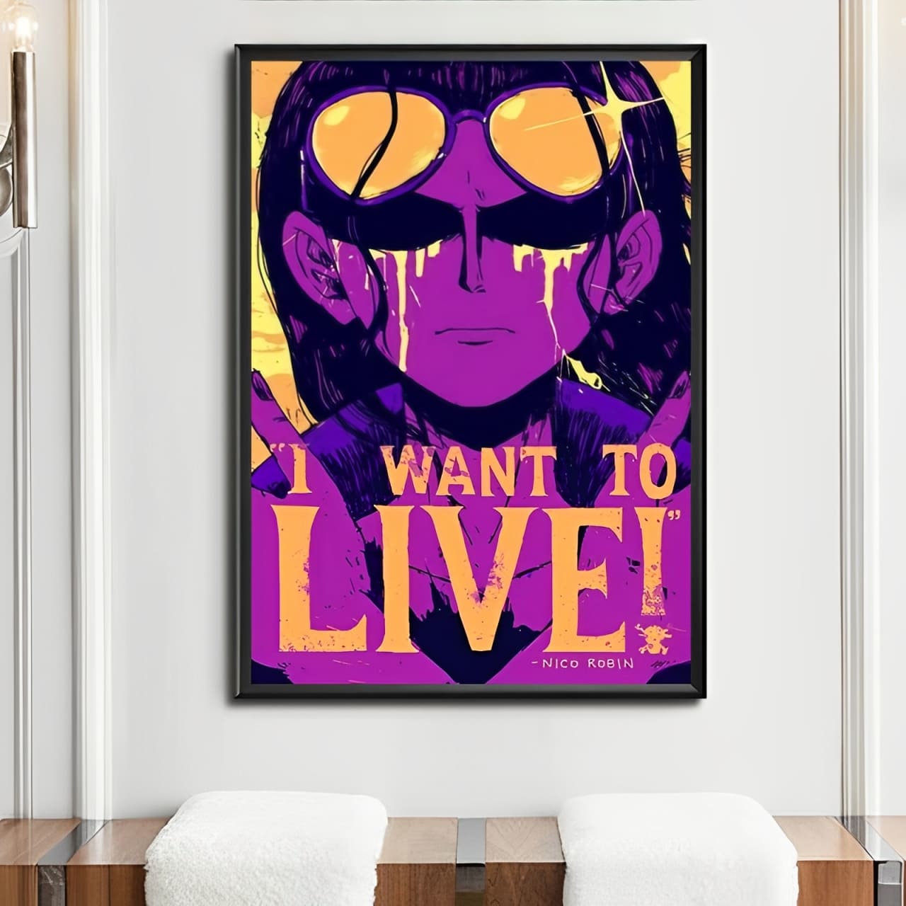tableau toile one piece quote nico robin 2