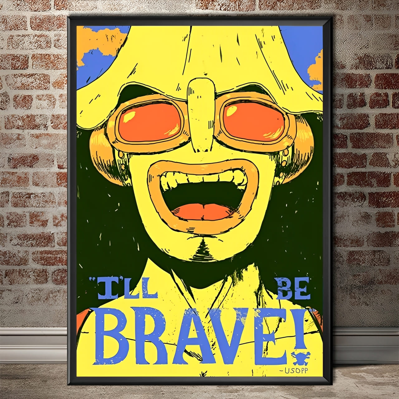 tableau toile one piece quote usopp 1