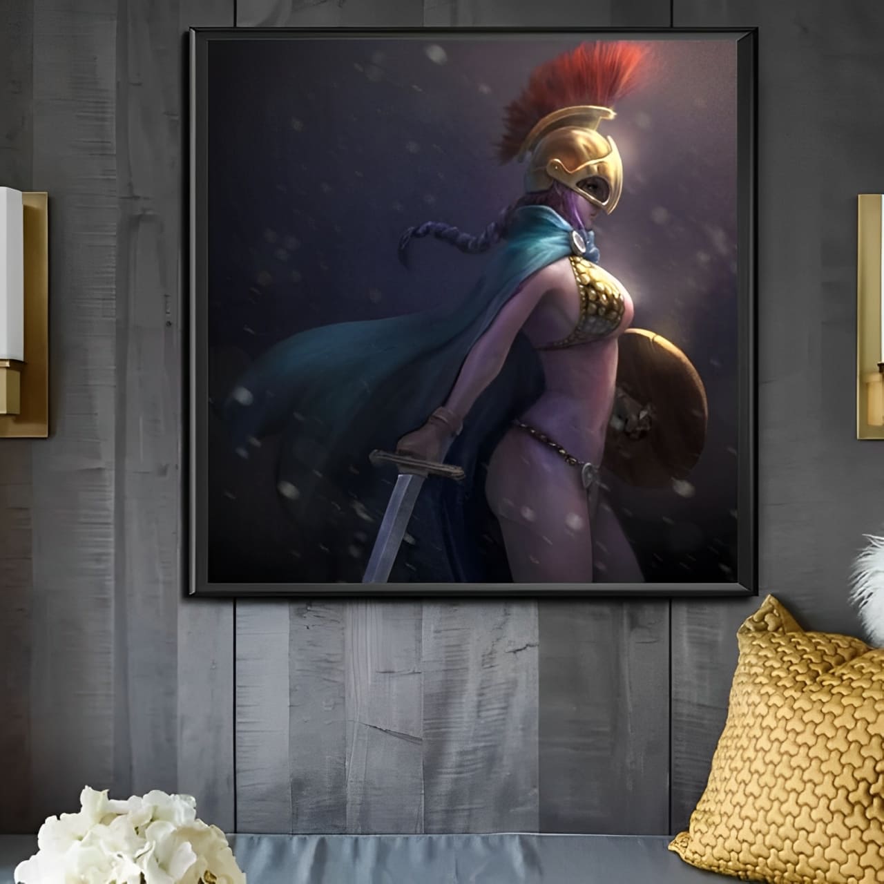 tableau toile one piece rebecca dressrosa 1