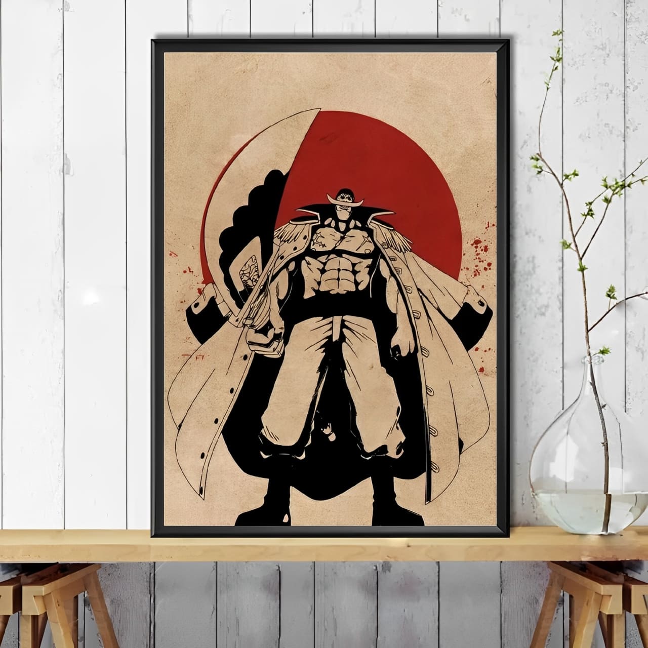 tableau toile one piece red point barbe blanche 2