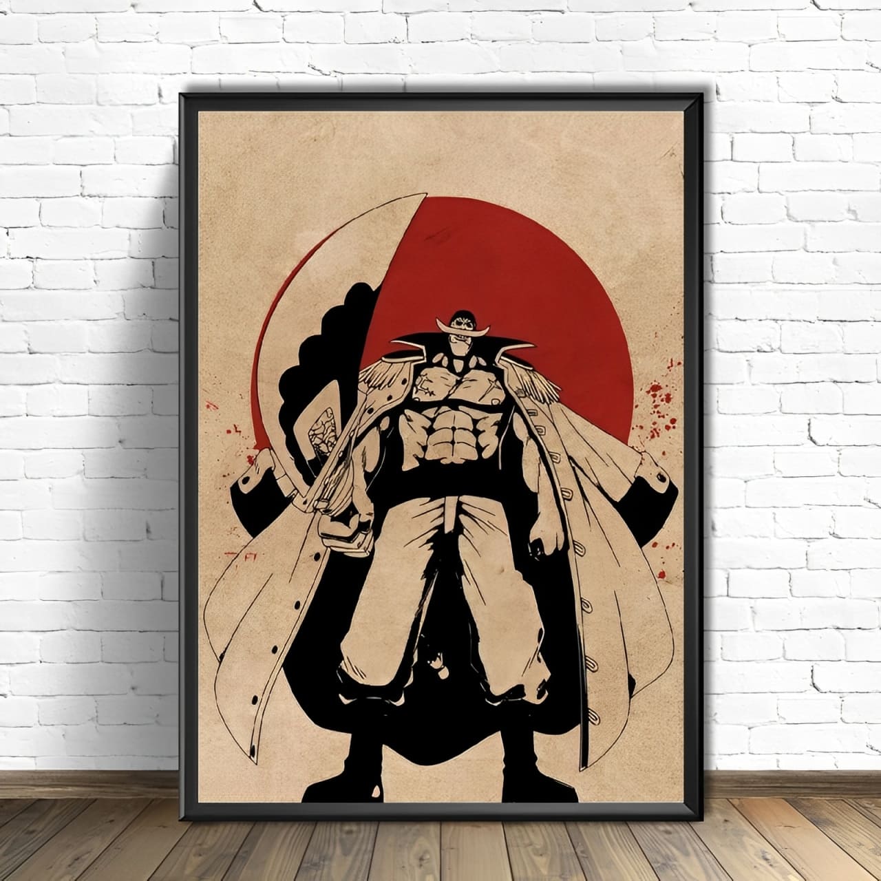 tableau toile one piece red point barbe blanche 1