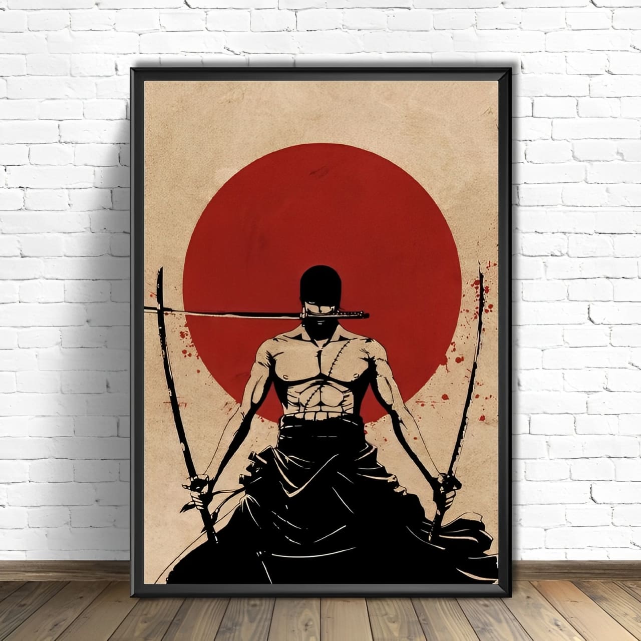tableau toile one piece red point zoro 1