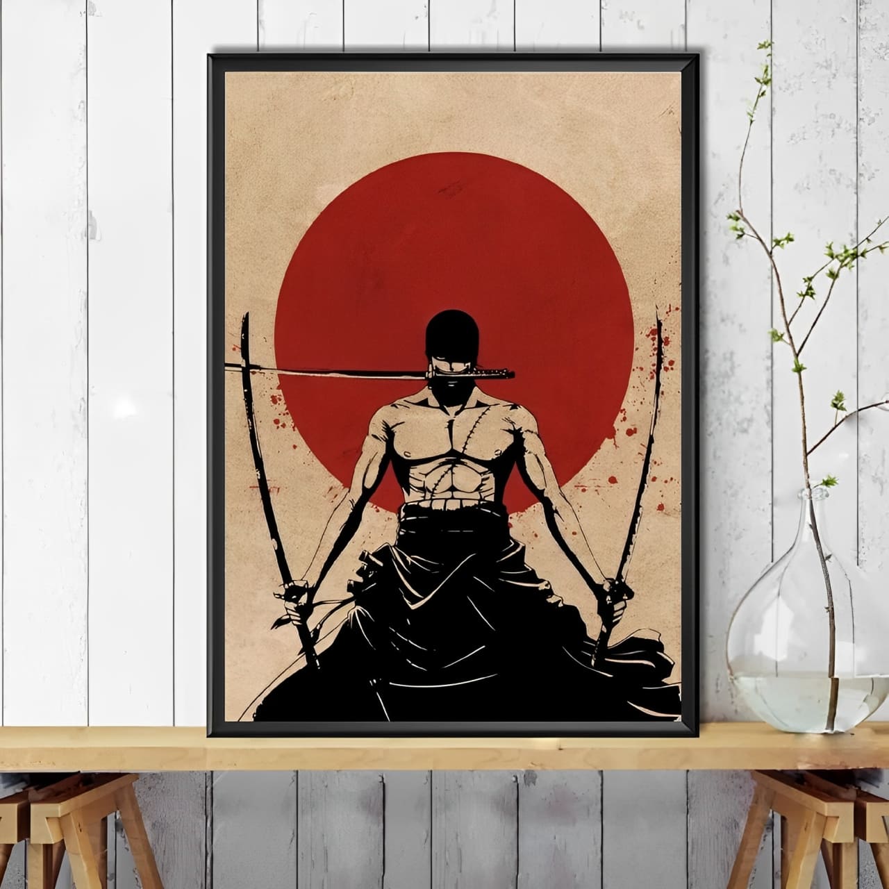 tableau toile one piece red point zoro 2