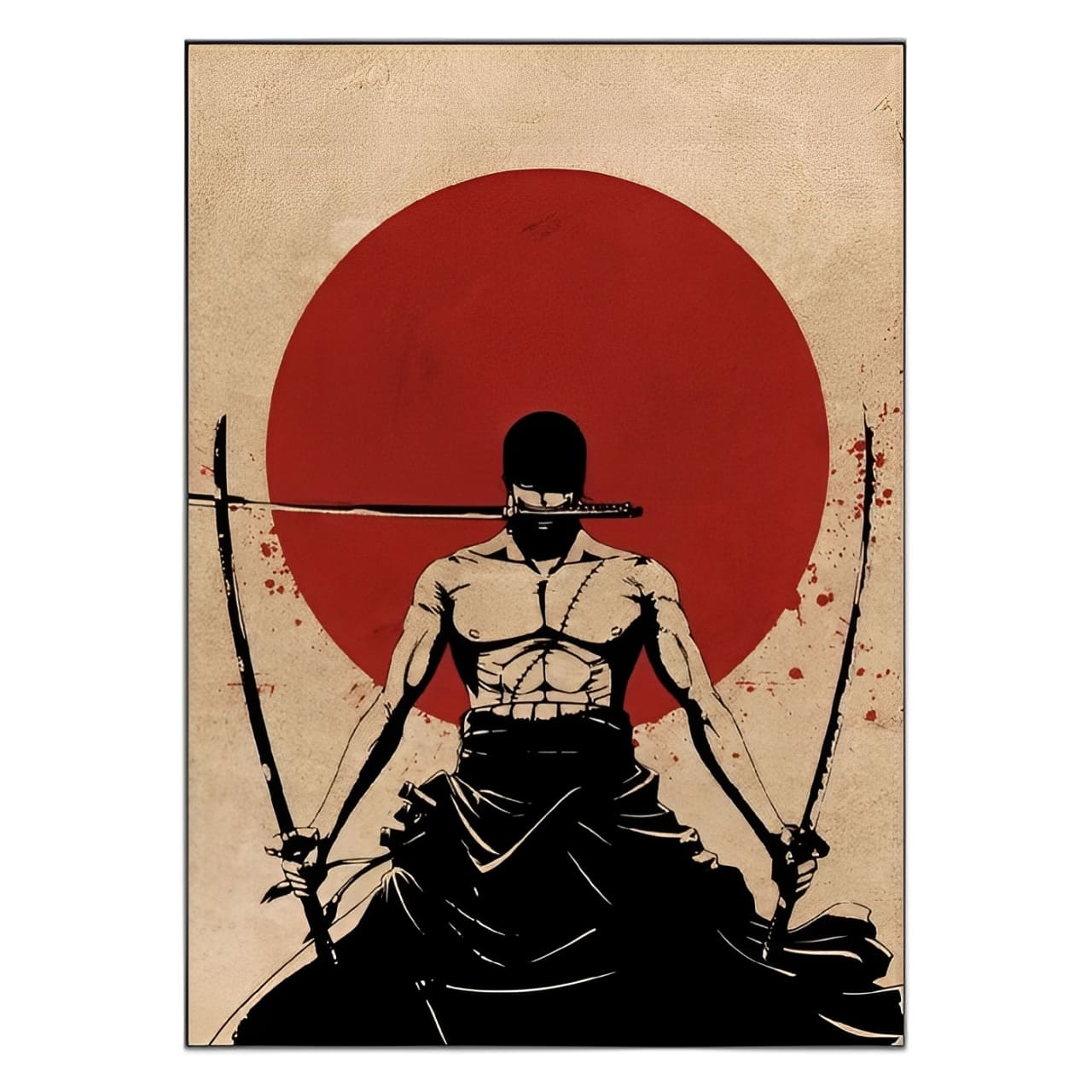 tableau toile one piece red point zoro 3