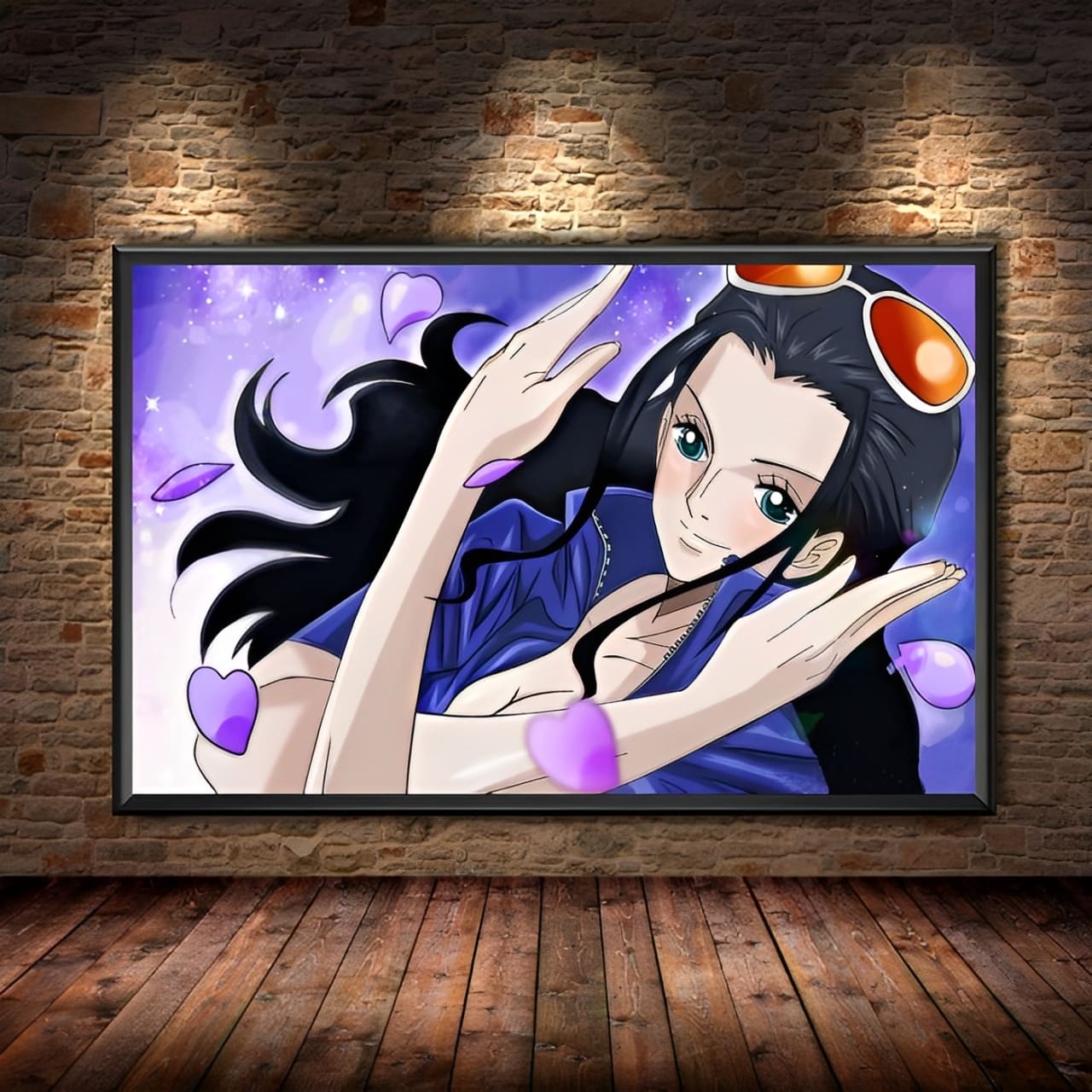 tableau toile one piece nico robin flower 1