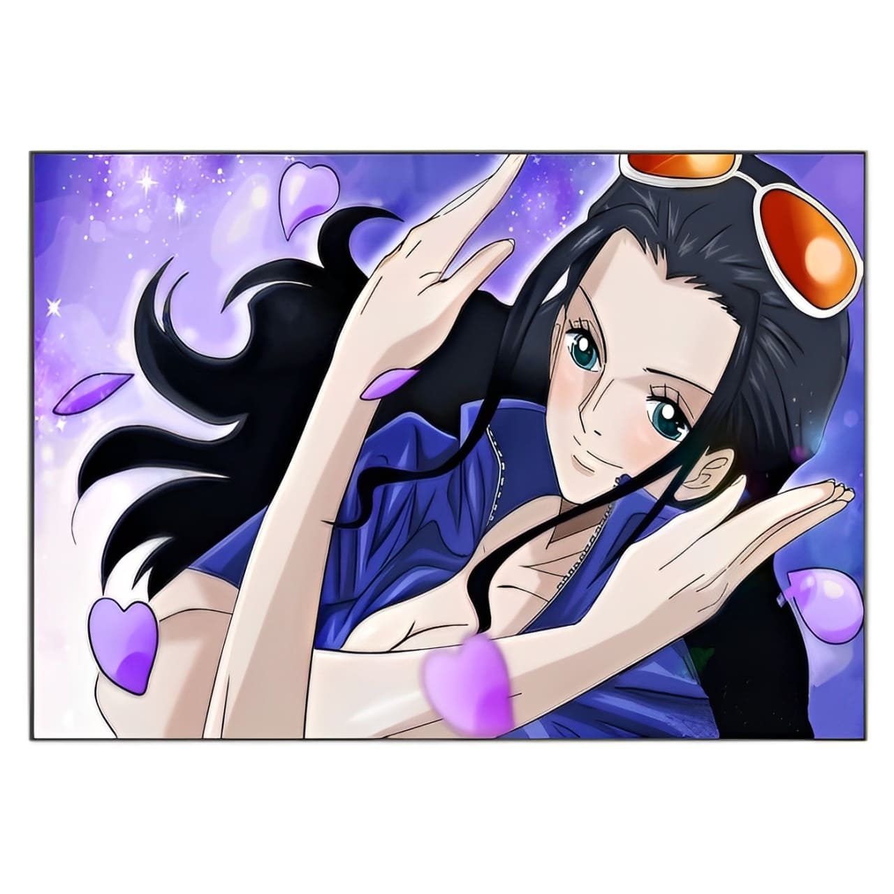 tableau toile one piece nico robin flower 3