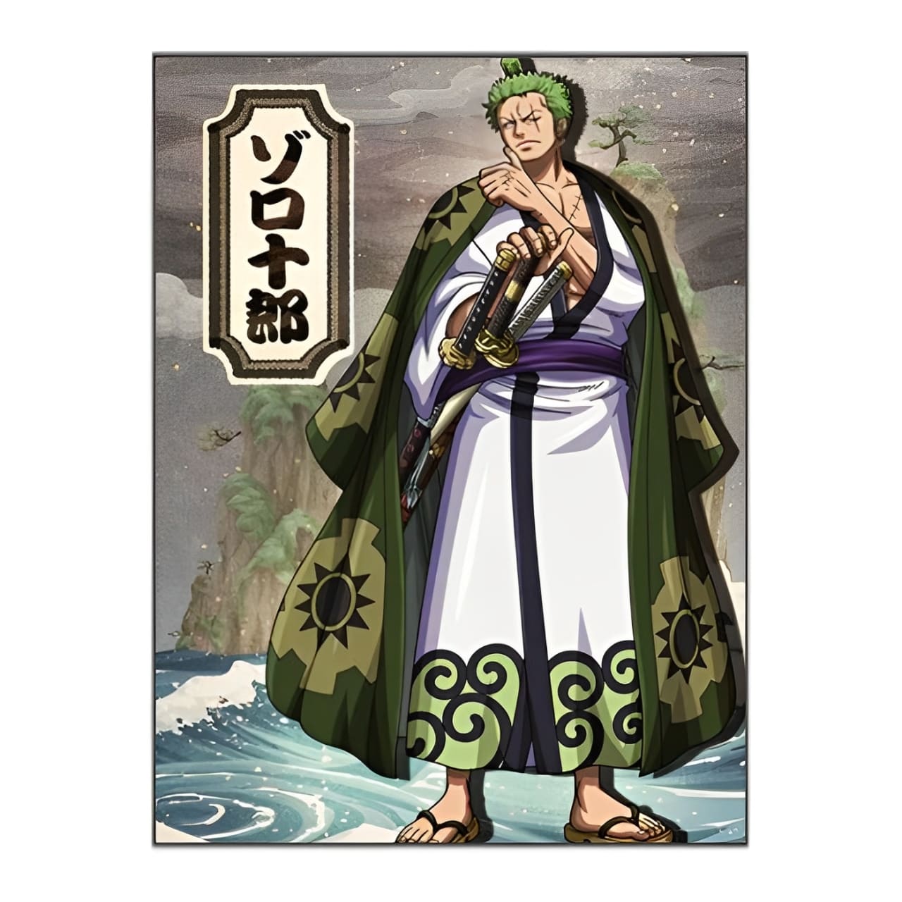 tableau toile one piece roronoa zoro wano 3