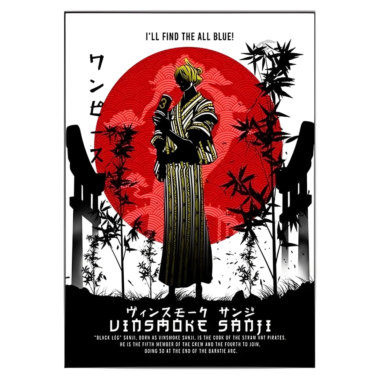 tableau toile one piece sangoro wano 3