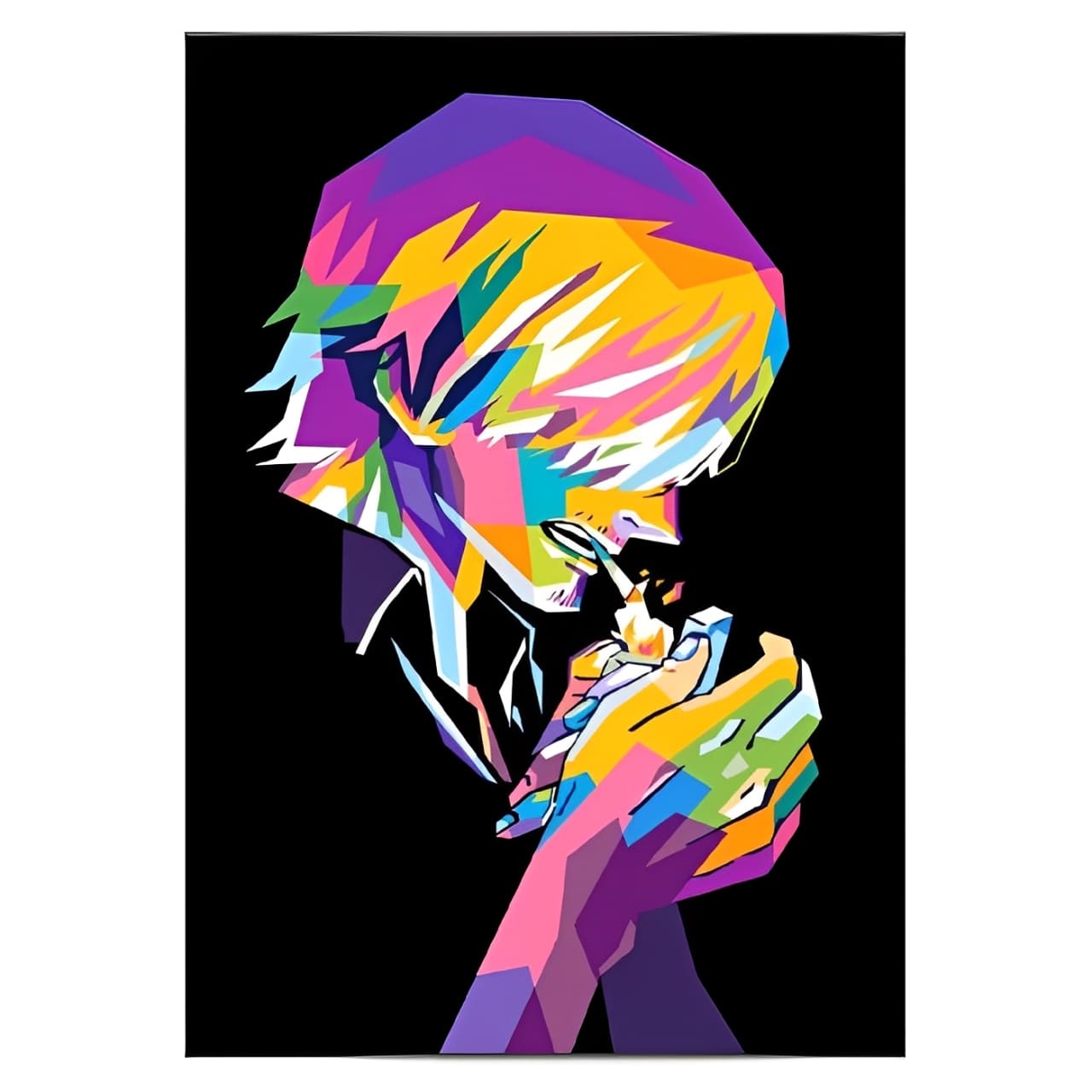tableau toile one piece vinsmoke sanji color 3