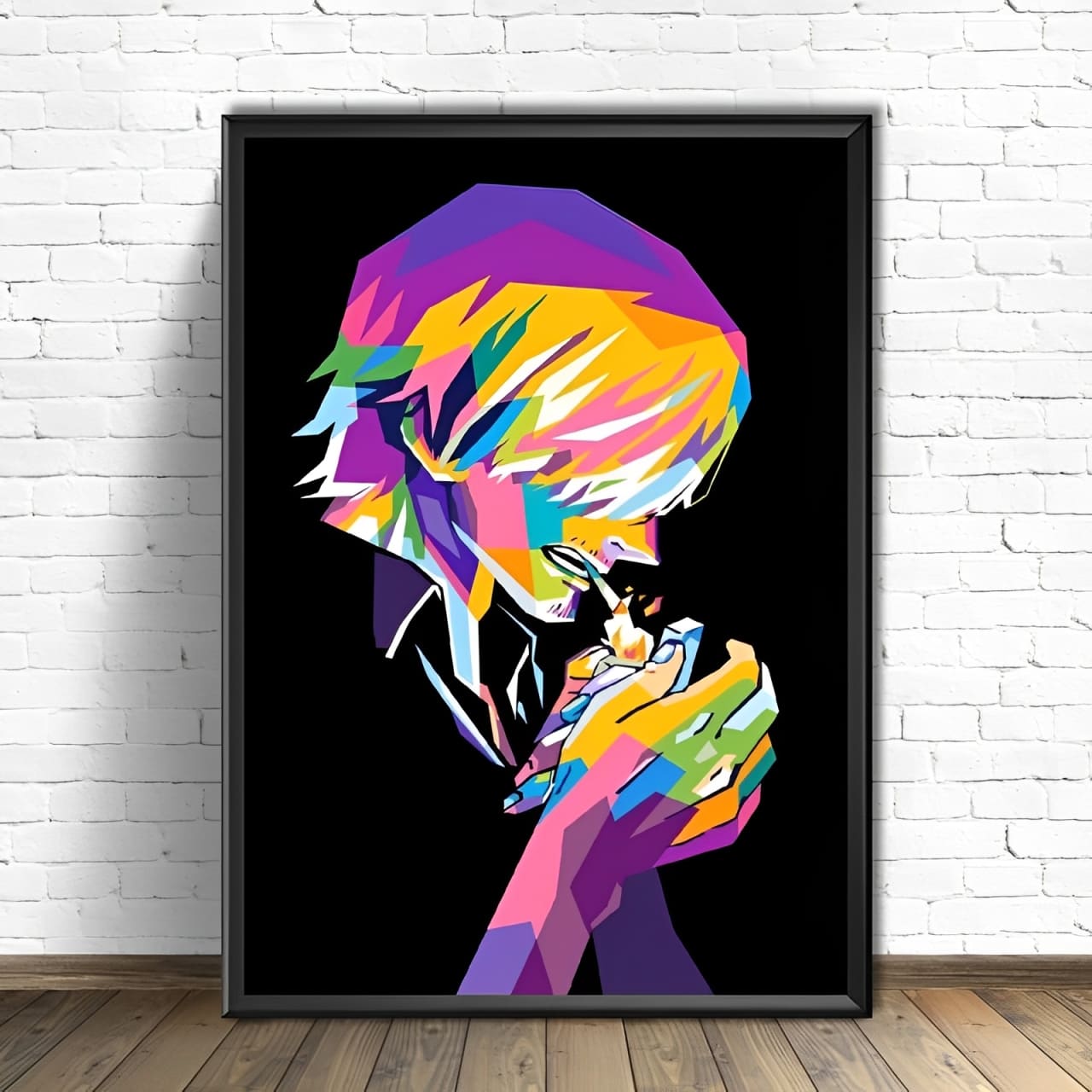 tableau toile one piece vinsmoke sanji color 1