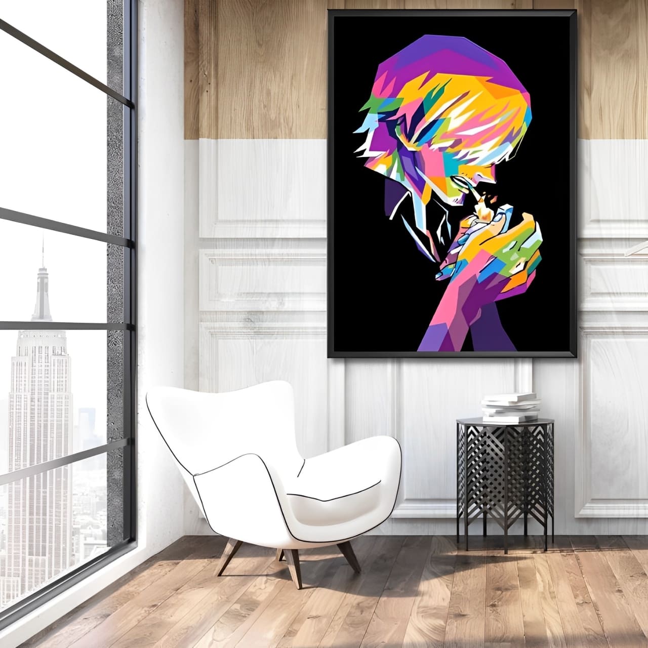 tableau toile one piece vinsmoke sanji color 2