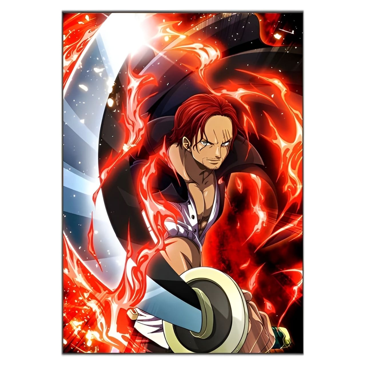 tableau toile one piece shanks roux fire griffon 3
