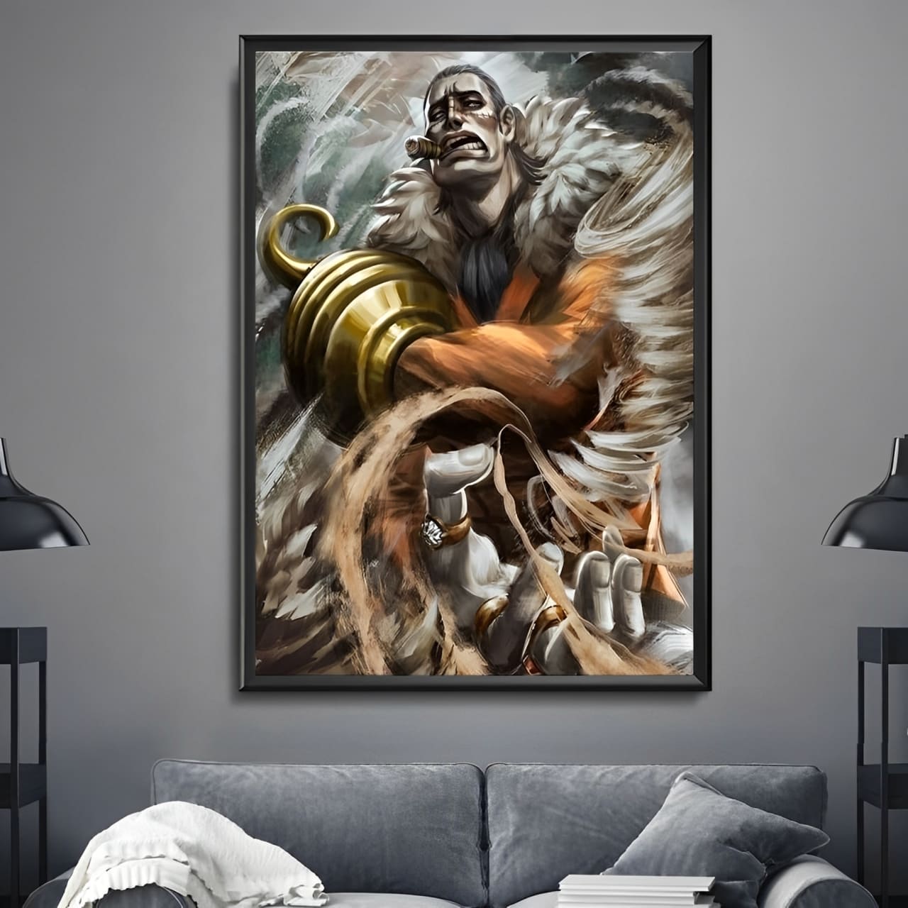 tableau toile one piece shichibukai crocodile 2