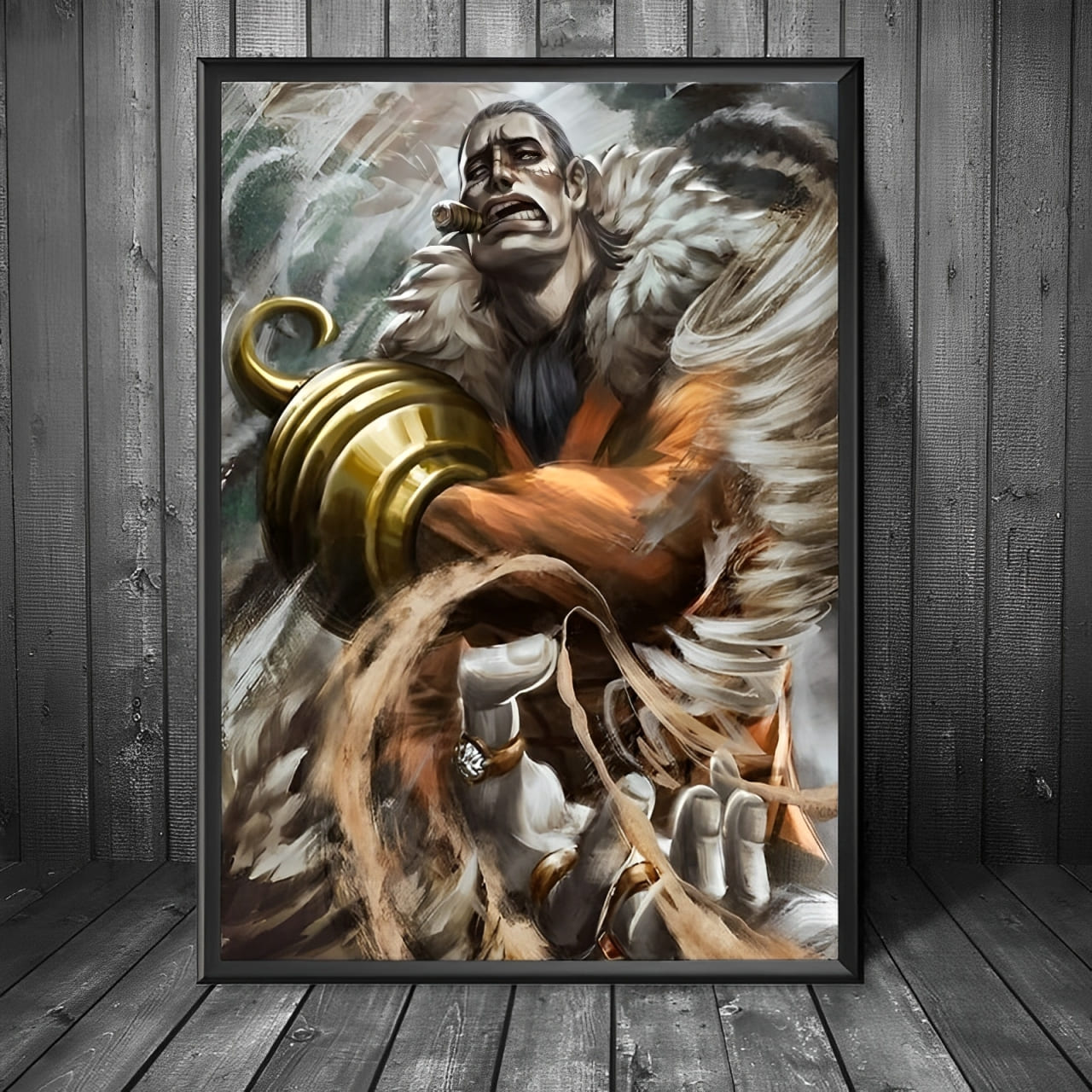 tableau toile one piece shichibukai crocodile 1
