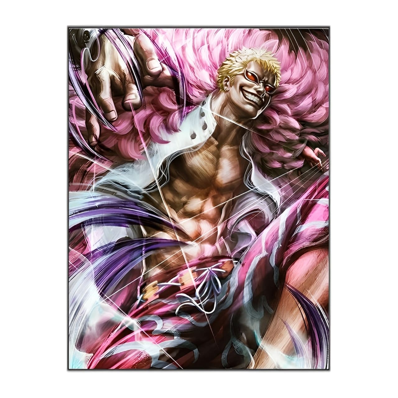 tableau toile one piece shichibukai doflamingo 3