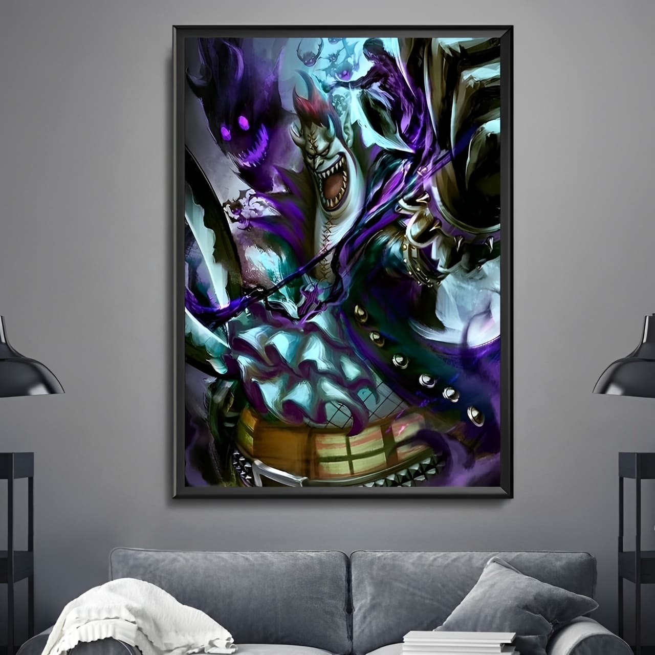 tableau toile one piece shichibukai moria 2
