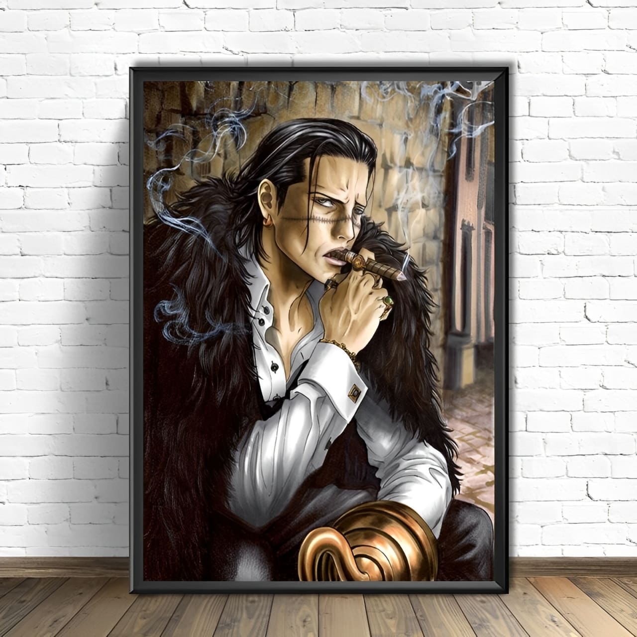tableau toile one piece sir crocodile 1
