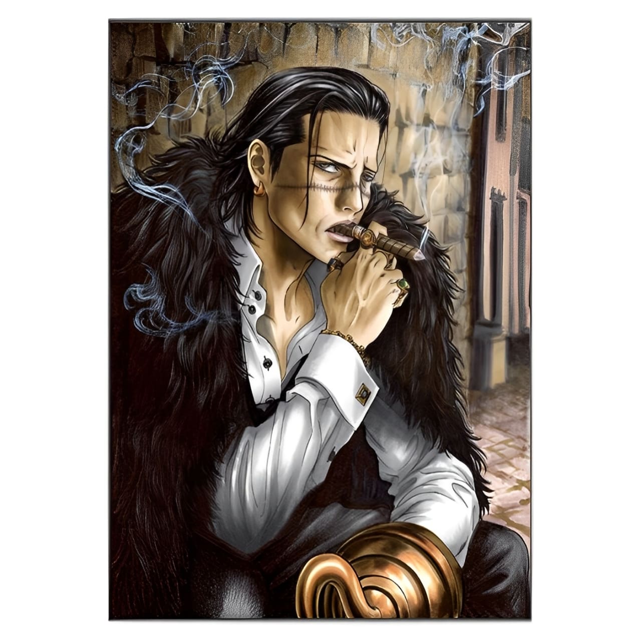 tableau toile one piece sir crocodile 3