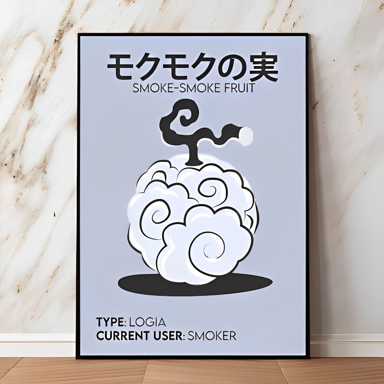tableau toile one piece smoke smoke fruit 1