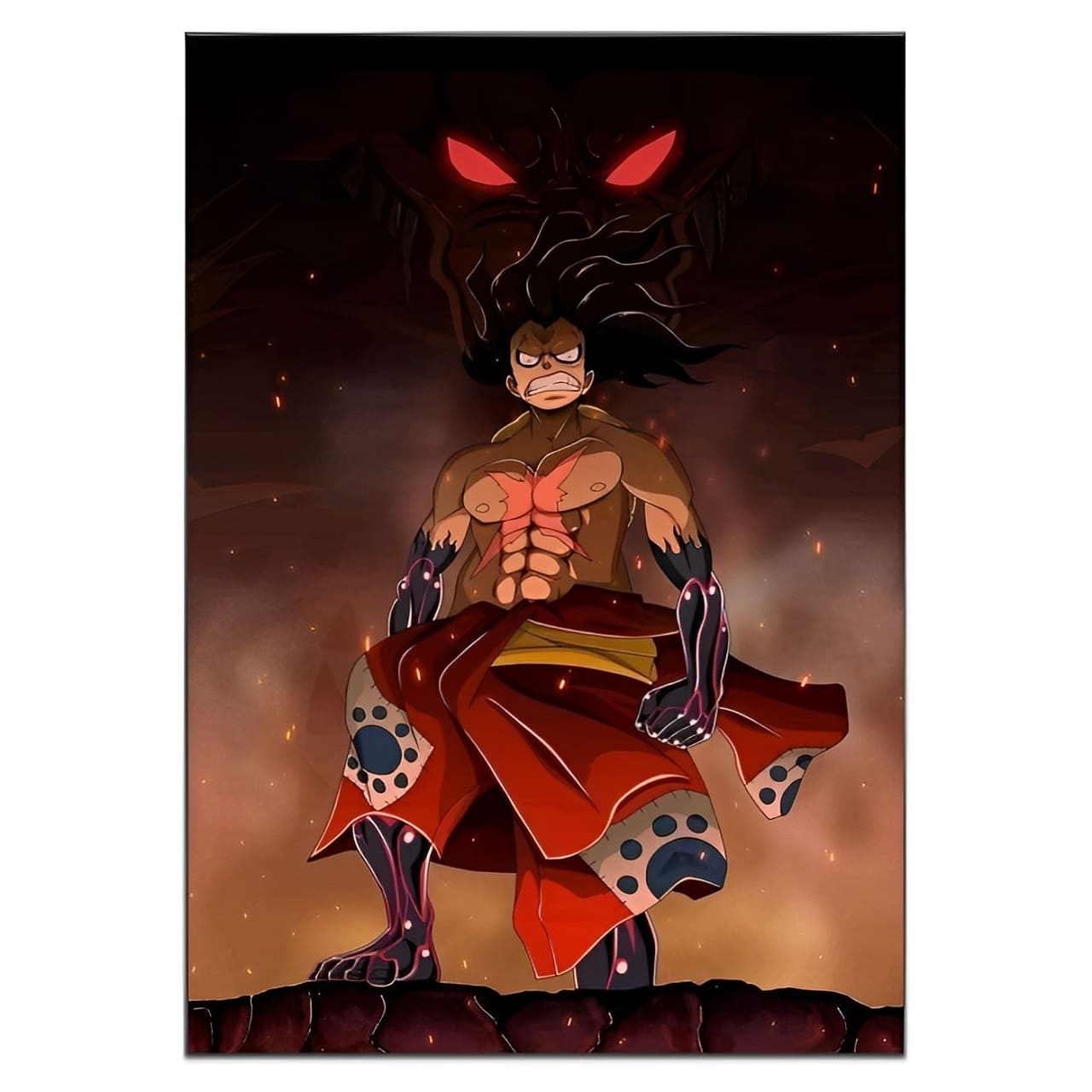 tableau toile one piece luffy snakeman wano 3