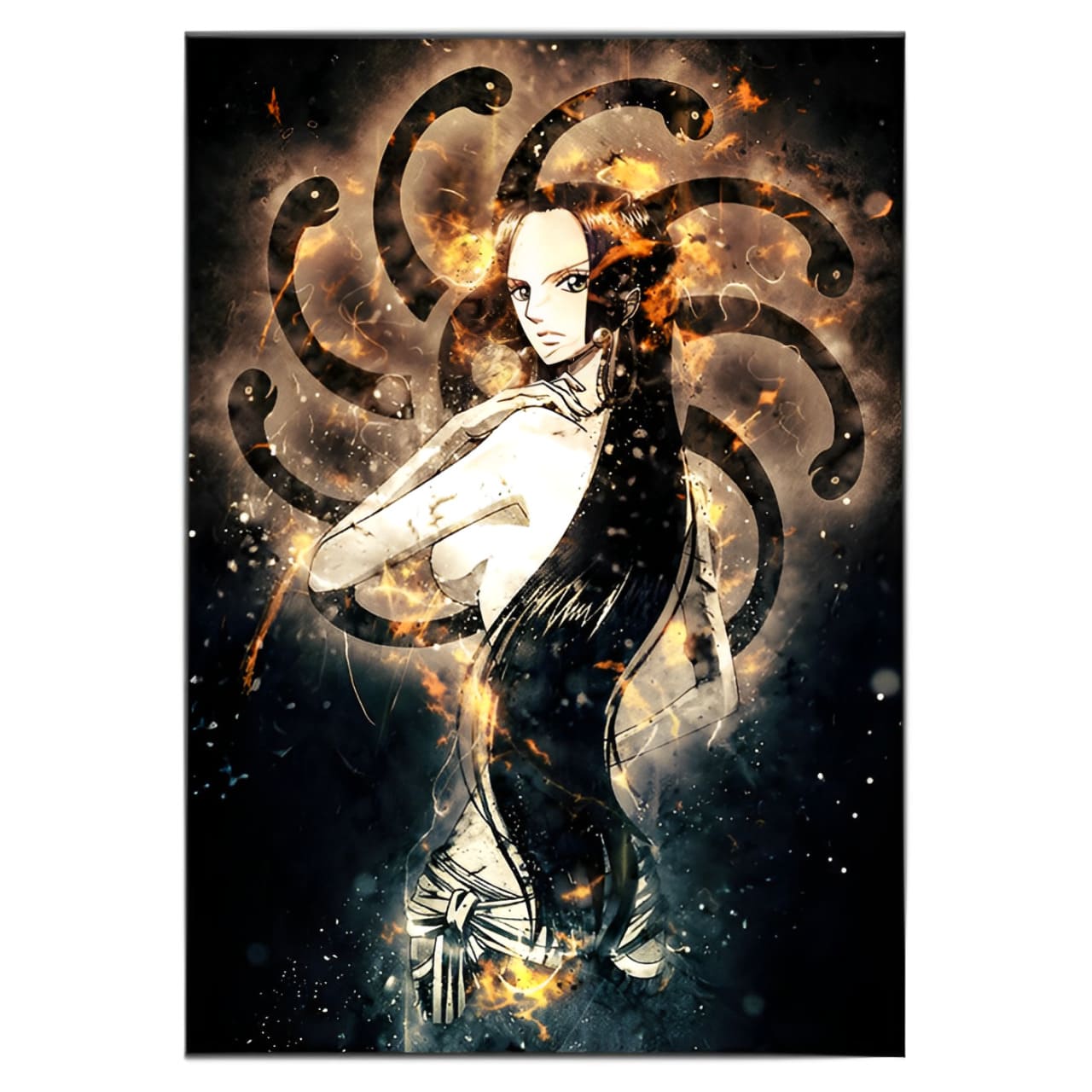 tableau toile one piece sparks boa hancock 3