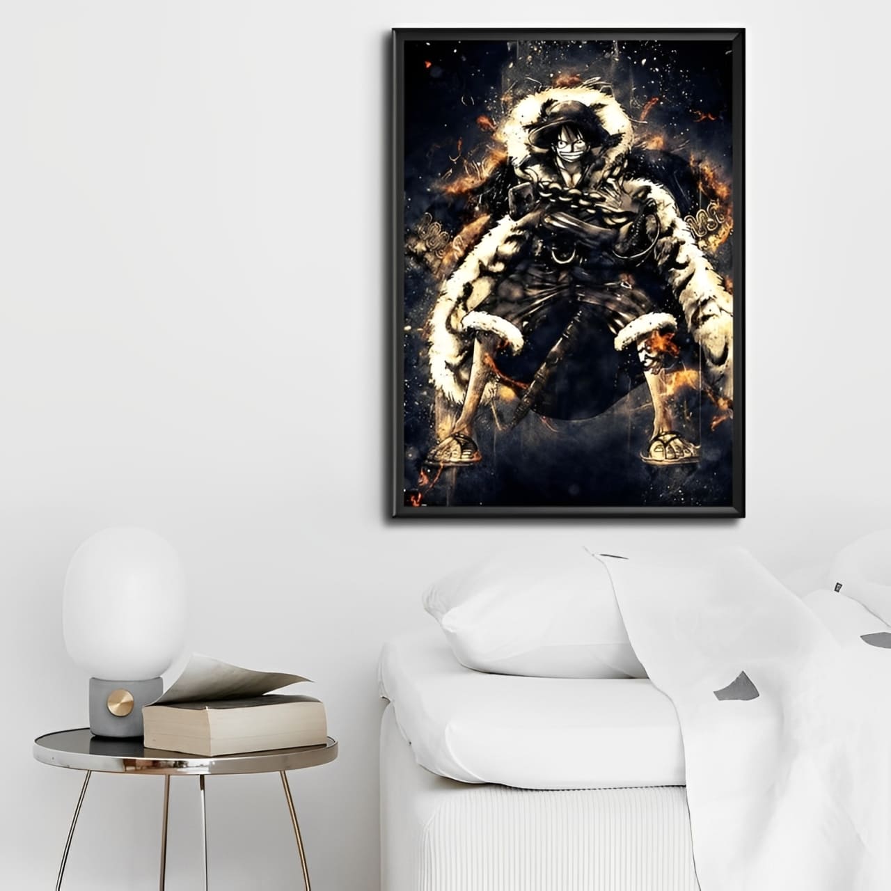 tableau toile one piece sparks monkey luffy 2